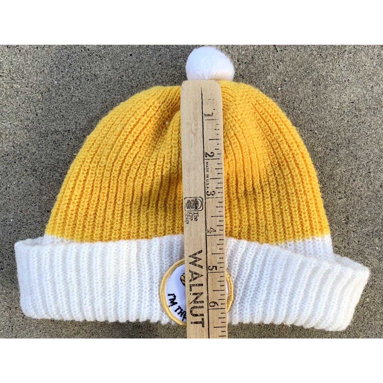 Vintage VINTAGE Unbranded Beanie Adults One Size White Acrylic Knit Duck Patch I’m The Greatest Cap Size ONE SIZE - 7 Thumbnail
