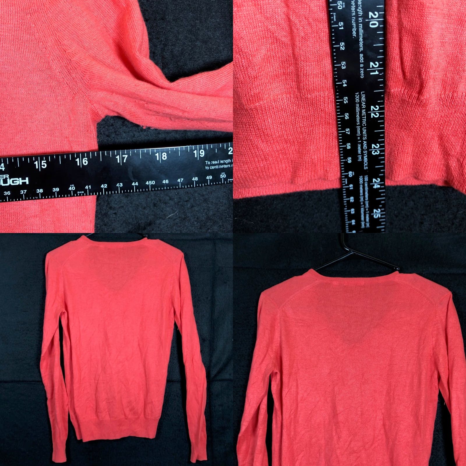 Uniqlo Uniqlo Womens Sweater V-Neck Long Sleeve Thin Silk Cashmere Blend Small Blush Pink Solid Lightweight Pullover Casual Workwear Size S / US 4 / IT 40 - 8 Thumbnail