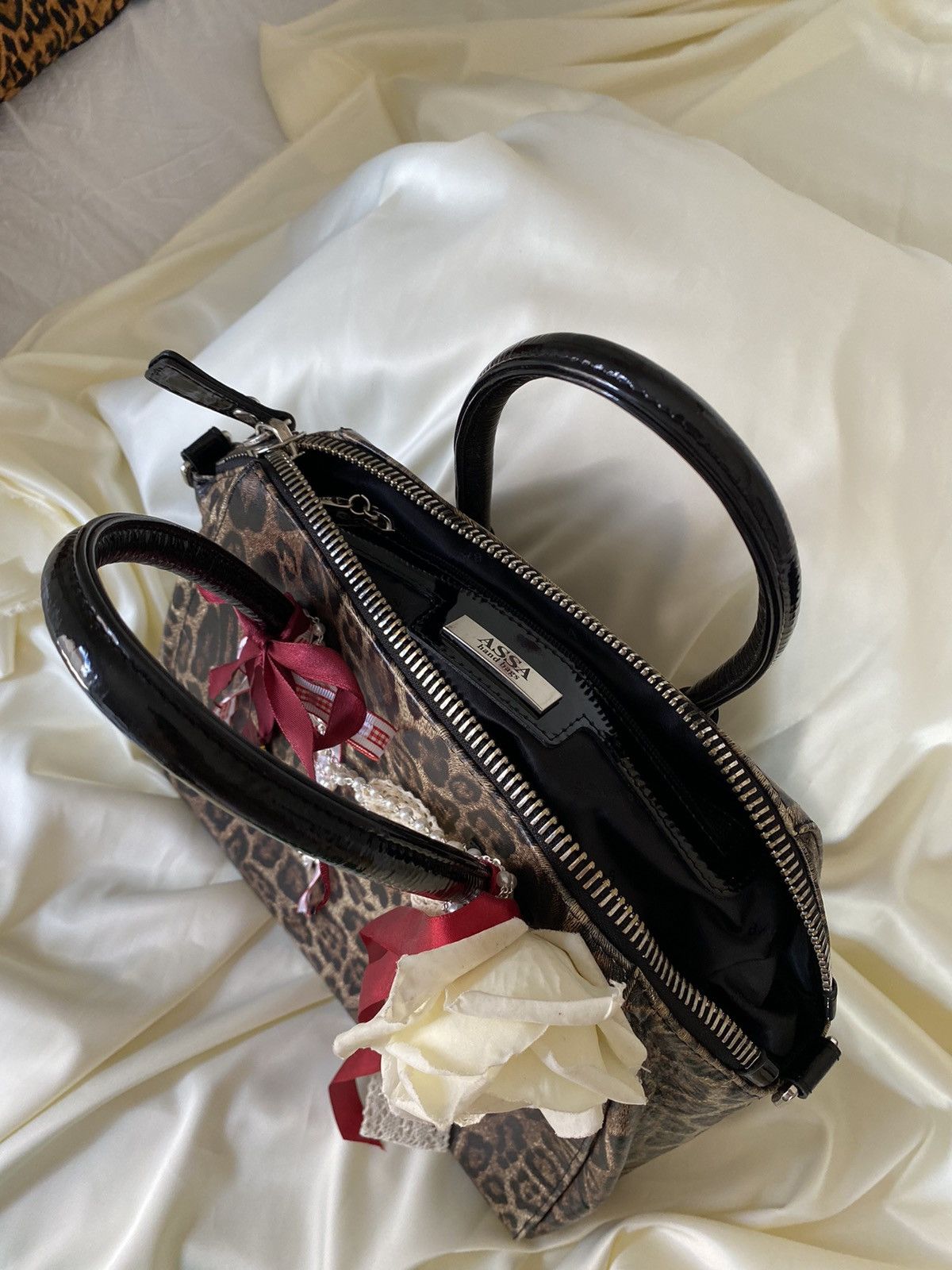 Vintage Vintage leopard coquette shoulder bag Size ONE SIZE - 4 Thumbnail