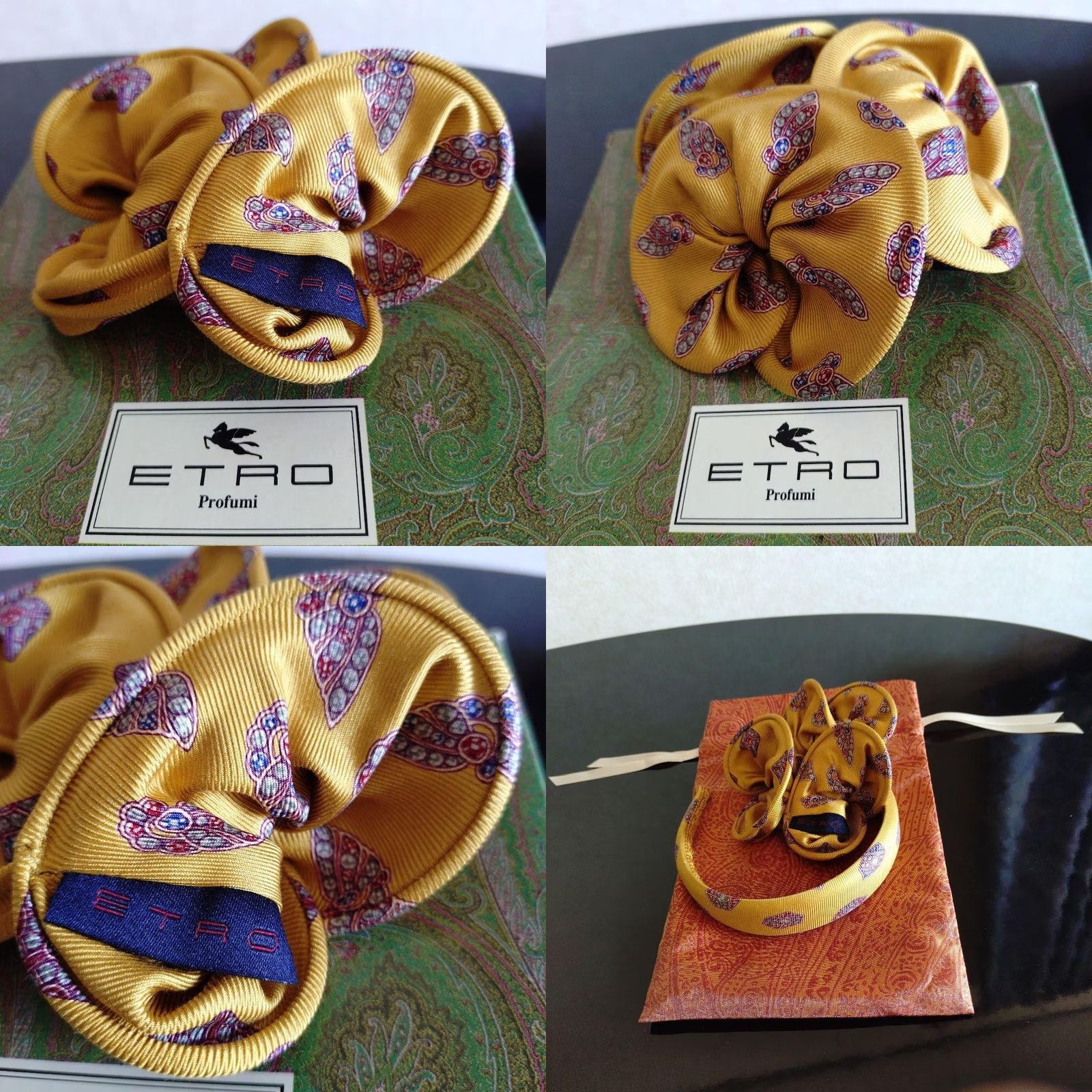 Etro Etro Headband Scrunchie Drawstring Bag Women Hair Accessory Luxury Model Li Size ONE SIZE - 9 Thumbnail