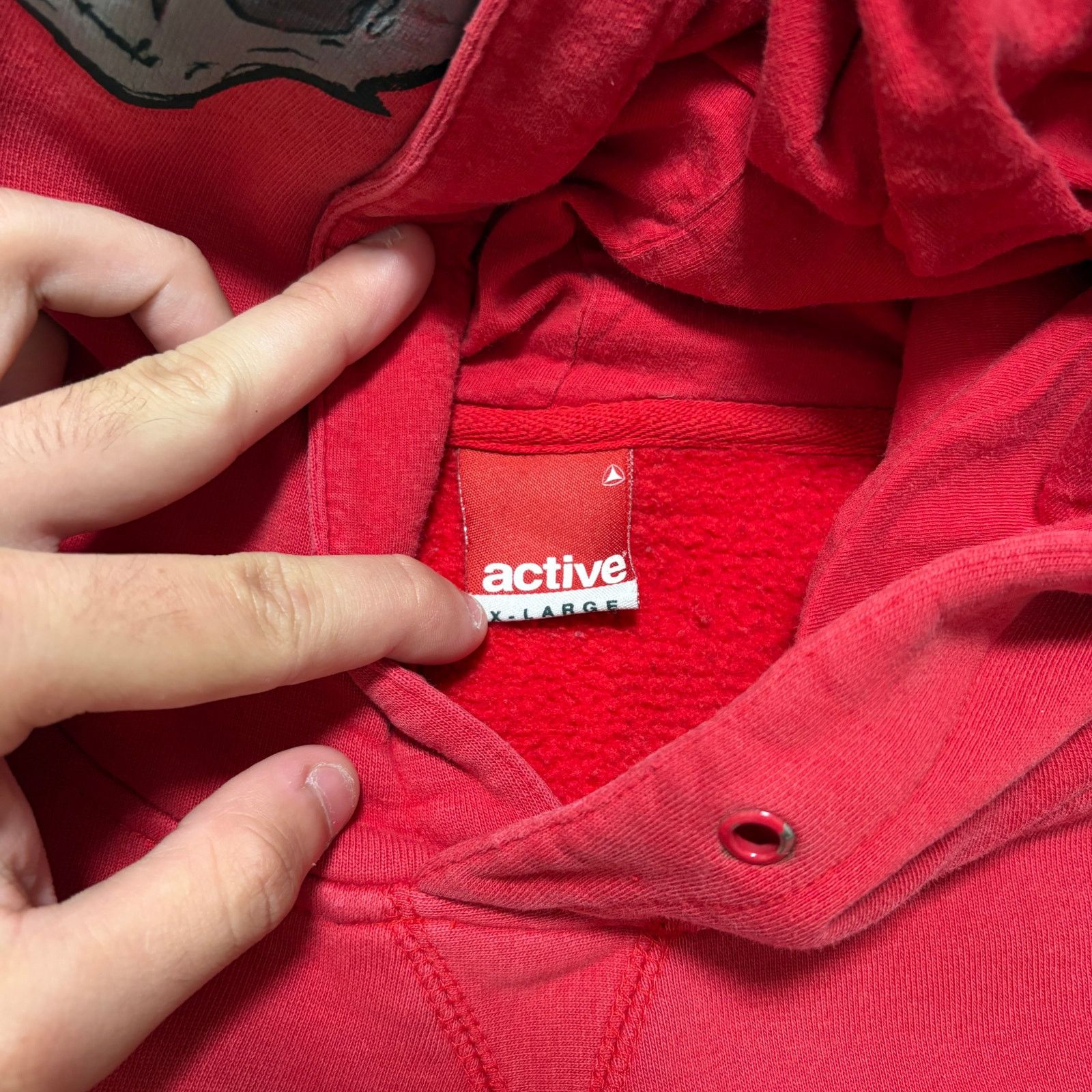 Quiksilver VTG Y2K 90's Active Surf Skull Faded Hoodie Red Men's XL Size US XL / EU 56 / 4 - 3 Thumbnail