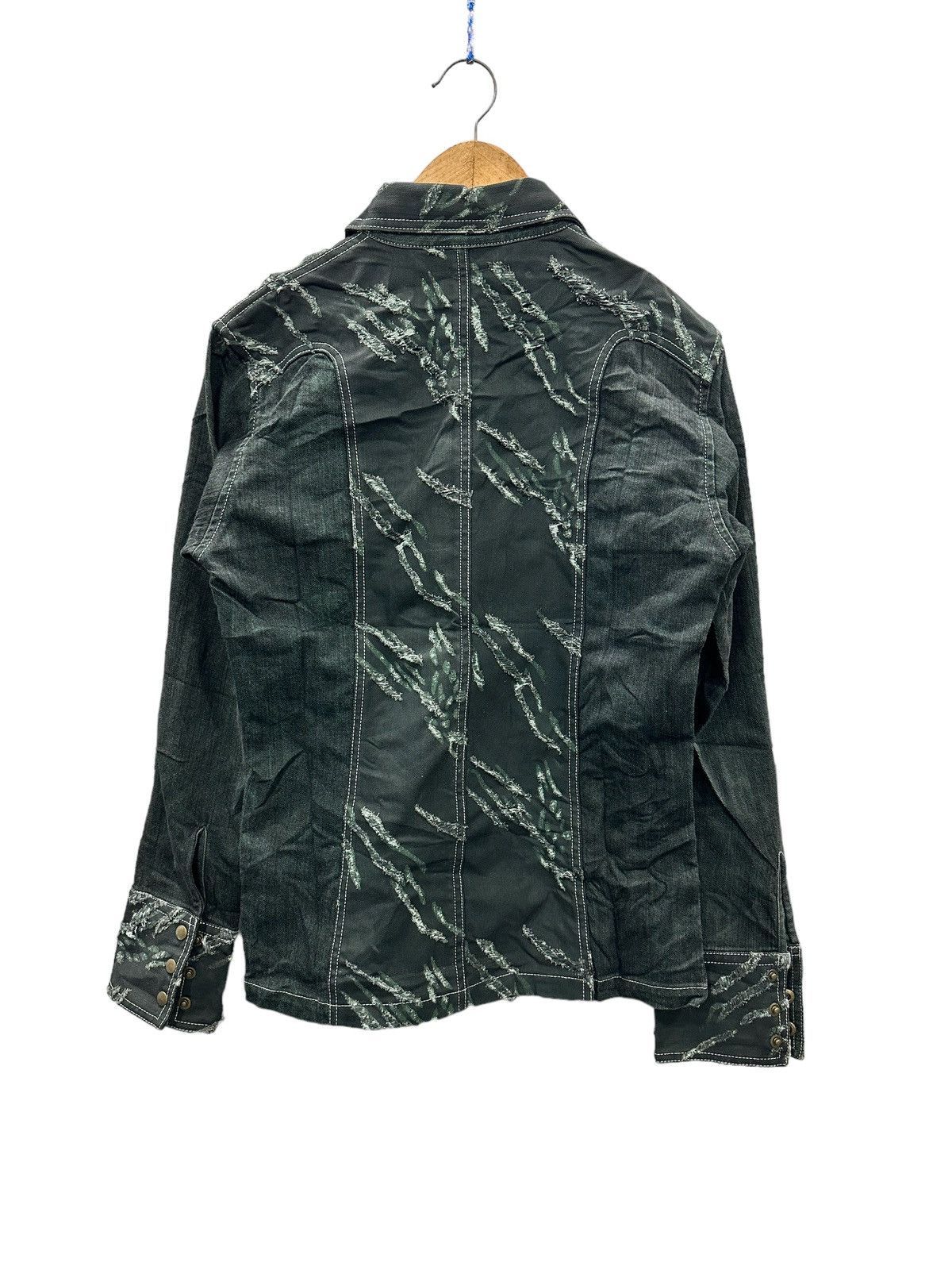 Tornado Mart 2000’s TORNADO MART Distressed Rockabilly Denim Jacket Size US L / EU 52-54 / 3 - 4 Thumbnail