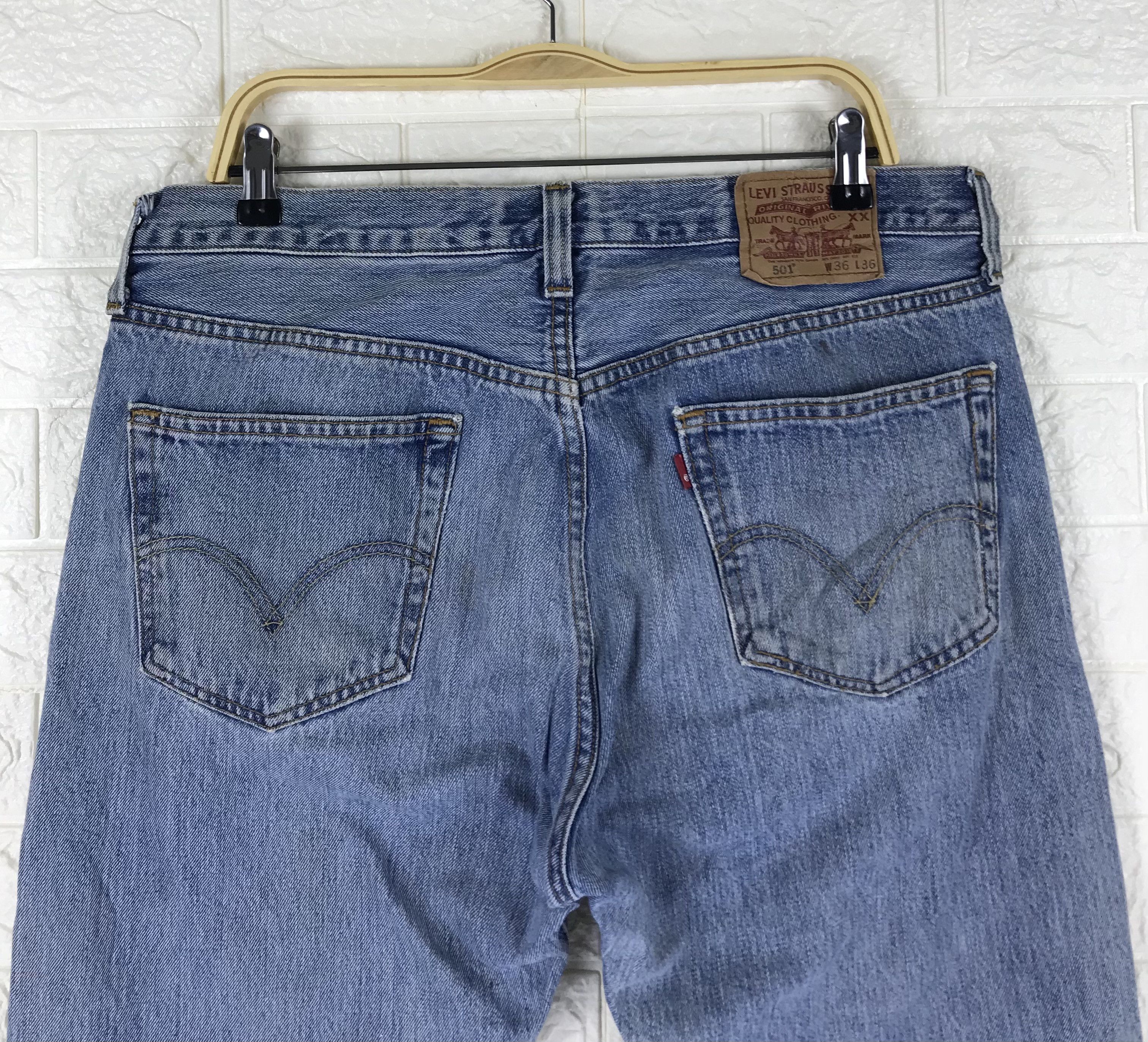 Levi's Vintage Levi's 501 Washed Jeans Size US 36 / EU 52 - 6 Thumbnail