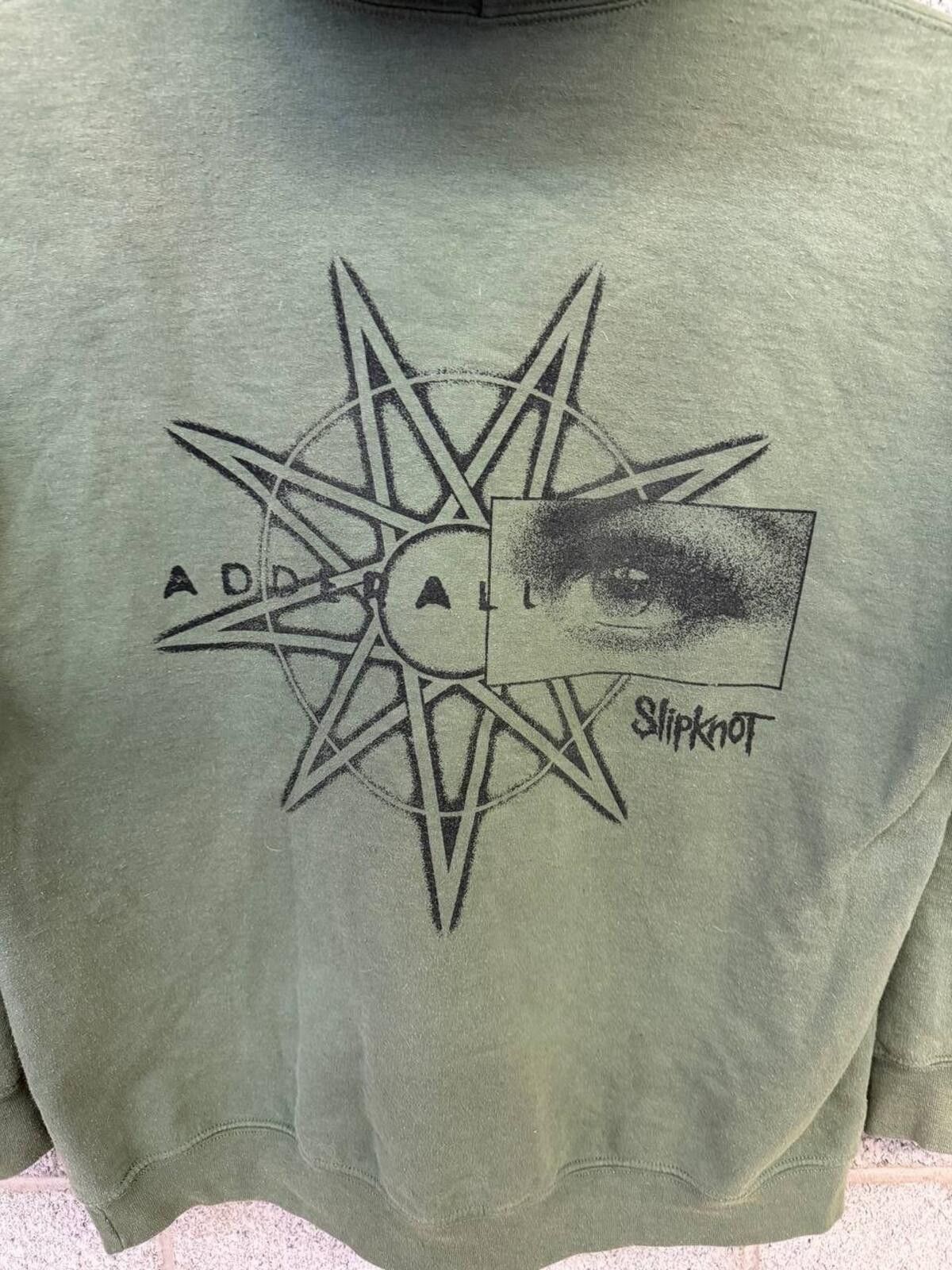 Other Slipknot Adderall Olive Green Band Hoodie Graphic XL Metal Size US XL / EU 56 / 4 - 3 Thumbnail