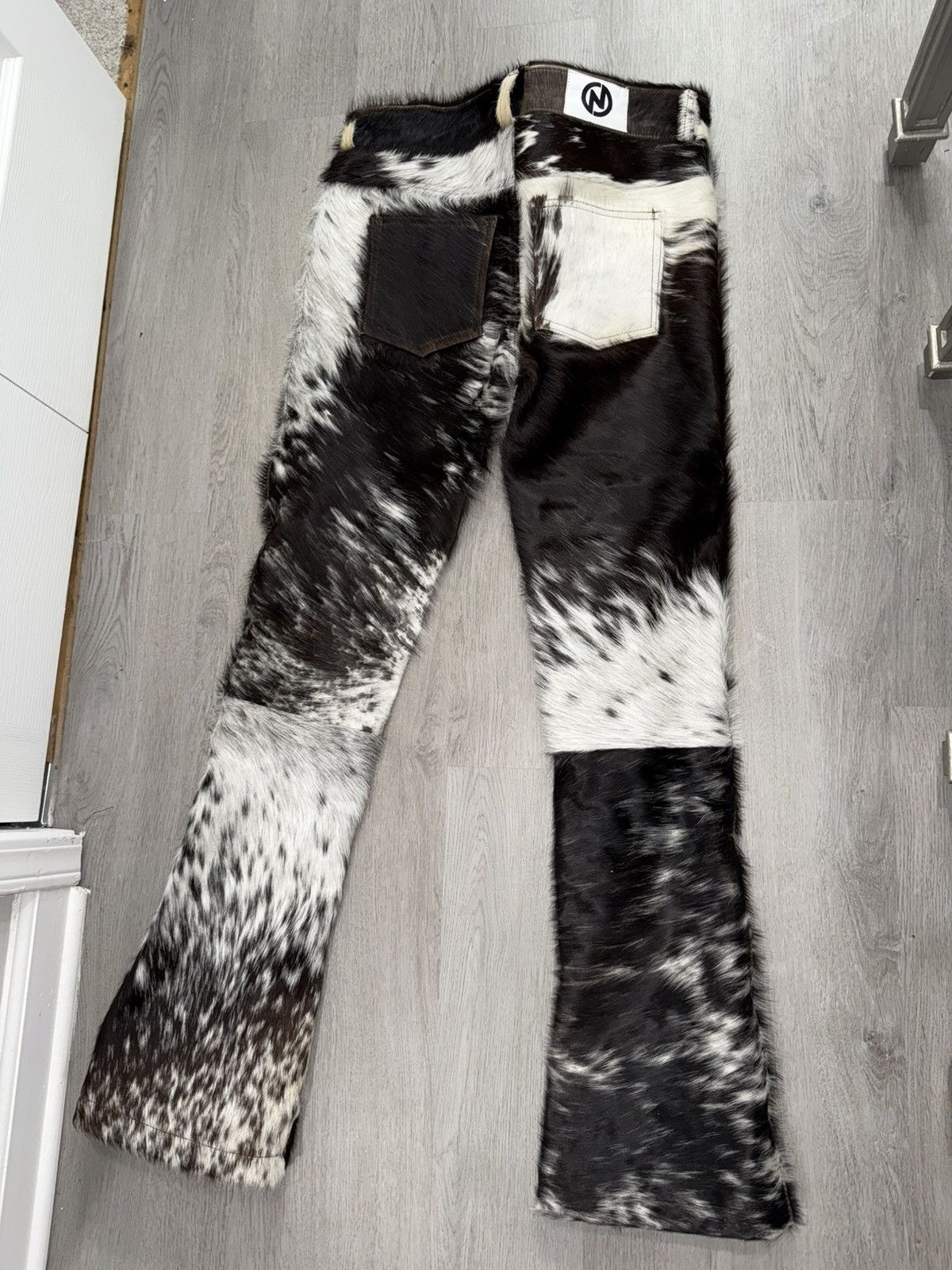 NYRVA Flared Cowhide Pants Size US 32 / EU 48 - 6 Thumbnail