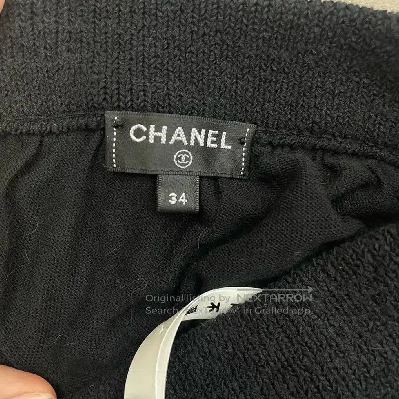 Chanel Chanel Black Lace Midi Skirt for Women . Size 23" - 3 Thumbnail