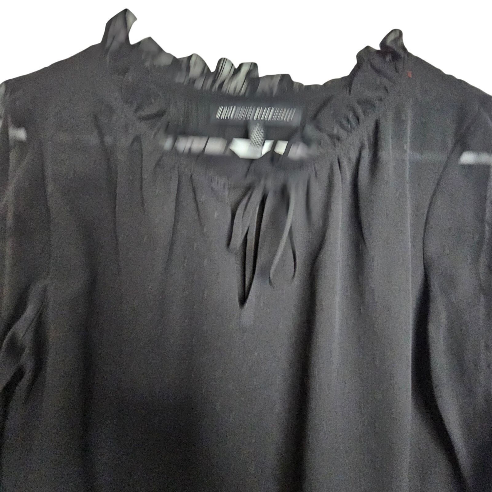 White House Black Market White House Black Market Womens Ruffle Top 4 Whimsygoth Vamp Size S / US 4 / IT 40 - 2 Thumbnail