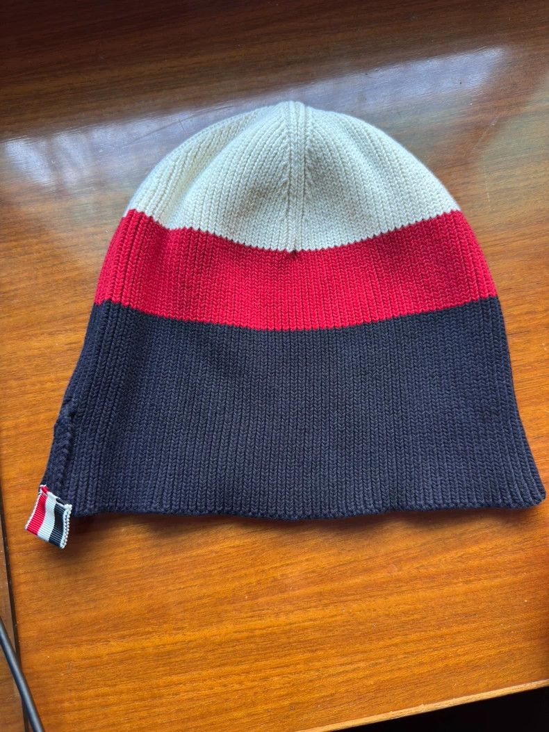 Thom Browne Thom Browne Striped Beanie Hat- dmc Size ONE SIZE - 1 Thumbnail