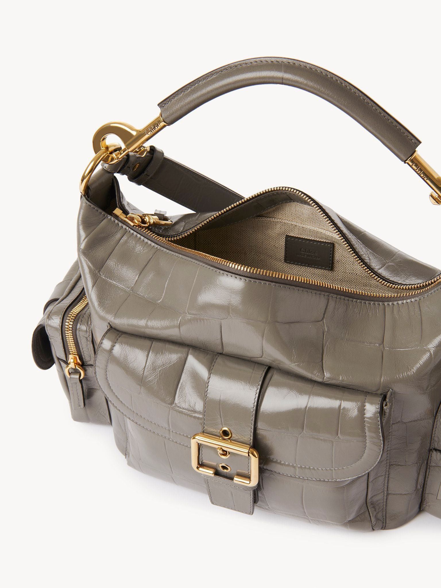 Chloe o1loc1c10126 Size: OS / Medium Double Carry Bag Urban Grey Size ONE SIZE - 6 Thumbnail