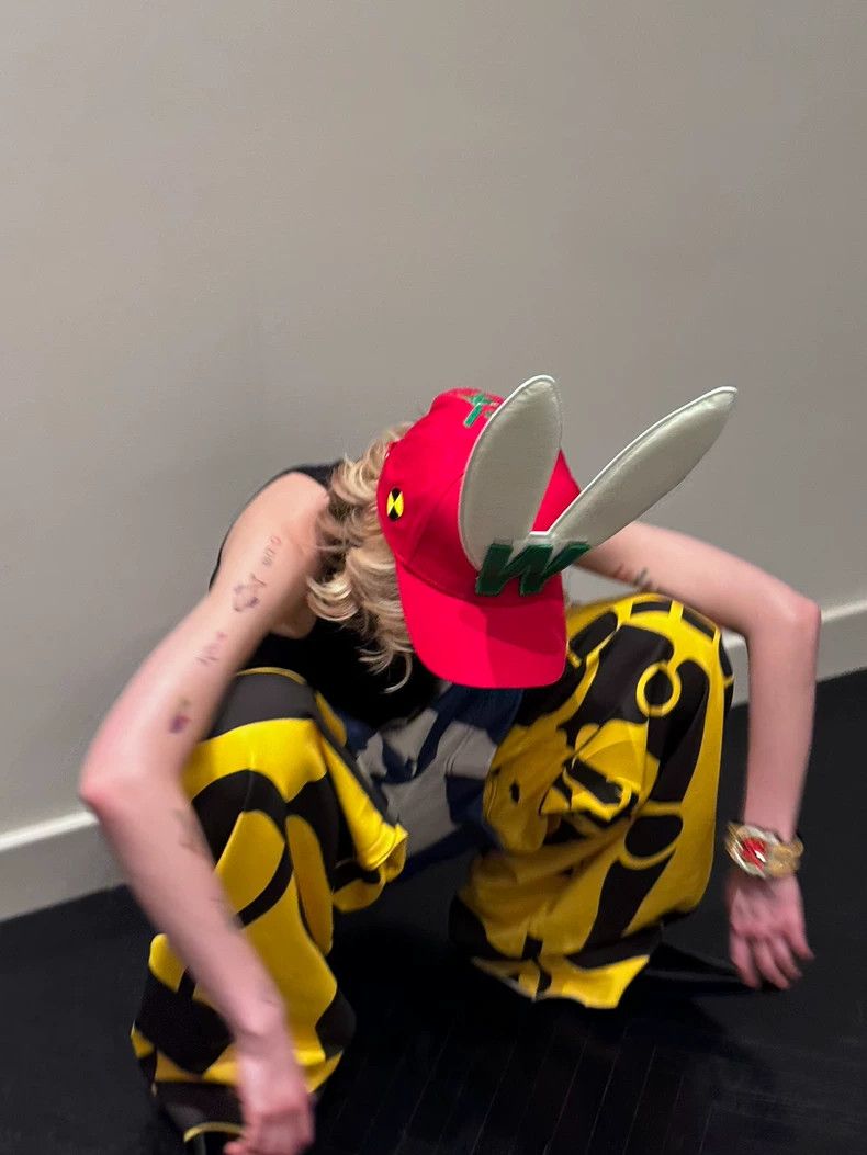 Walter Van Beirendonck walter van beirendonck Rabbit Ear Velcro Cap Size ONE SIZE - 7 Thumbnail