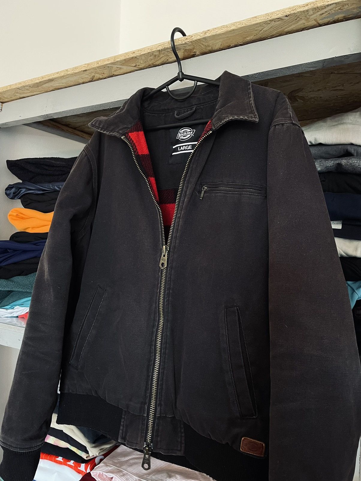 Dickies × Vintage Vintage Dickies Detroit Active Flannel Jacket Size US L / EU 52-54 / 3 - 3 Thumbnail