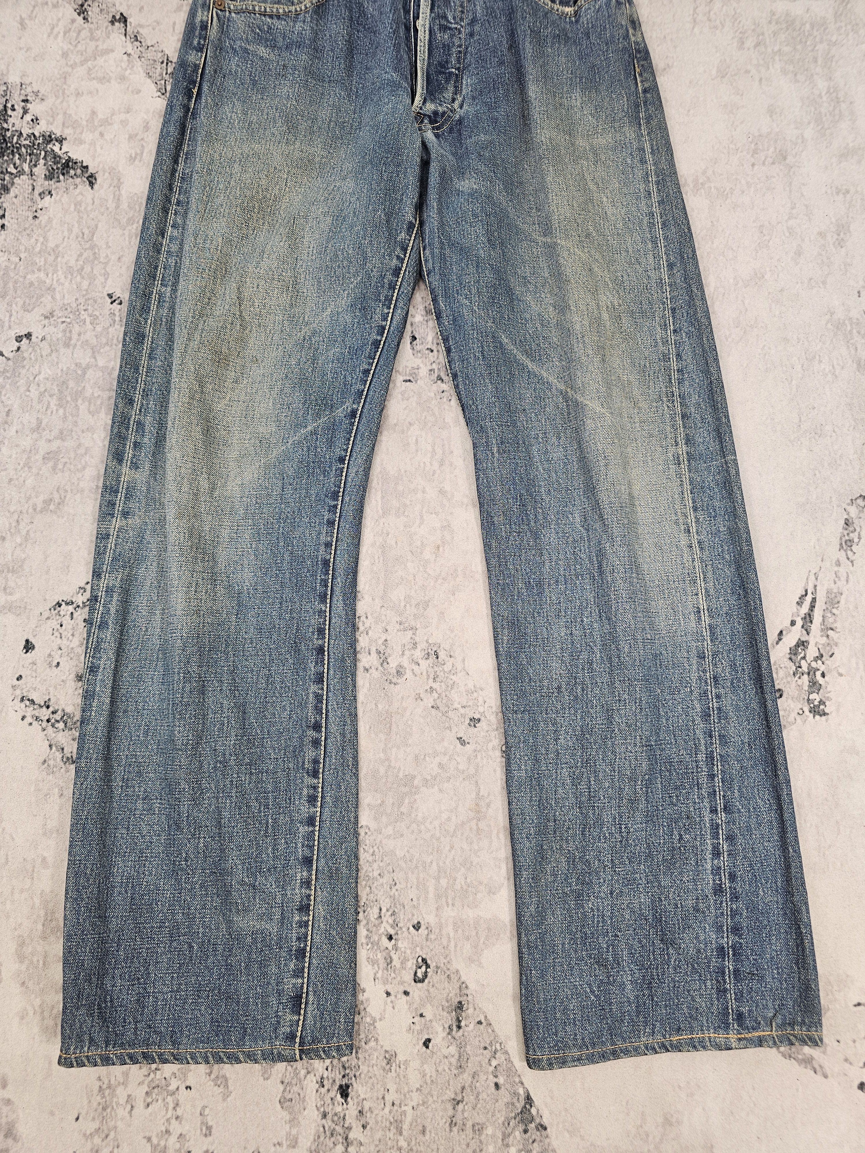 Denime DENIME CLOTHING Selvedge Redline Faded Jeans JB0283 Size 31 Size US 31 - 5 Thumbnail