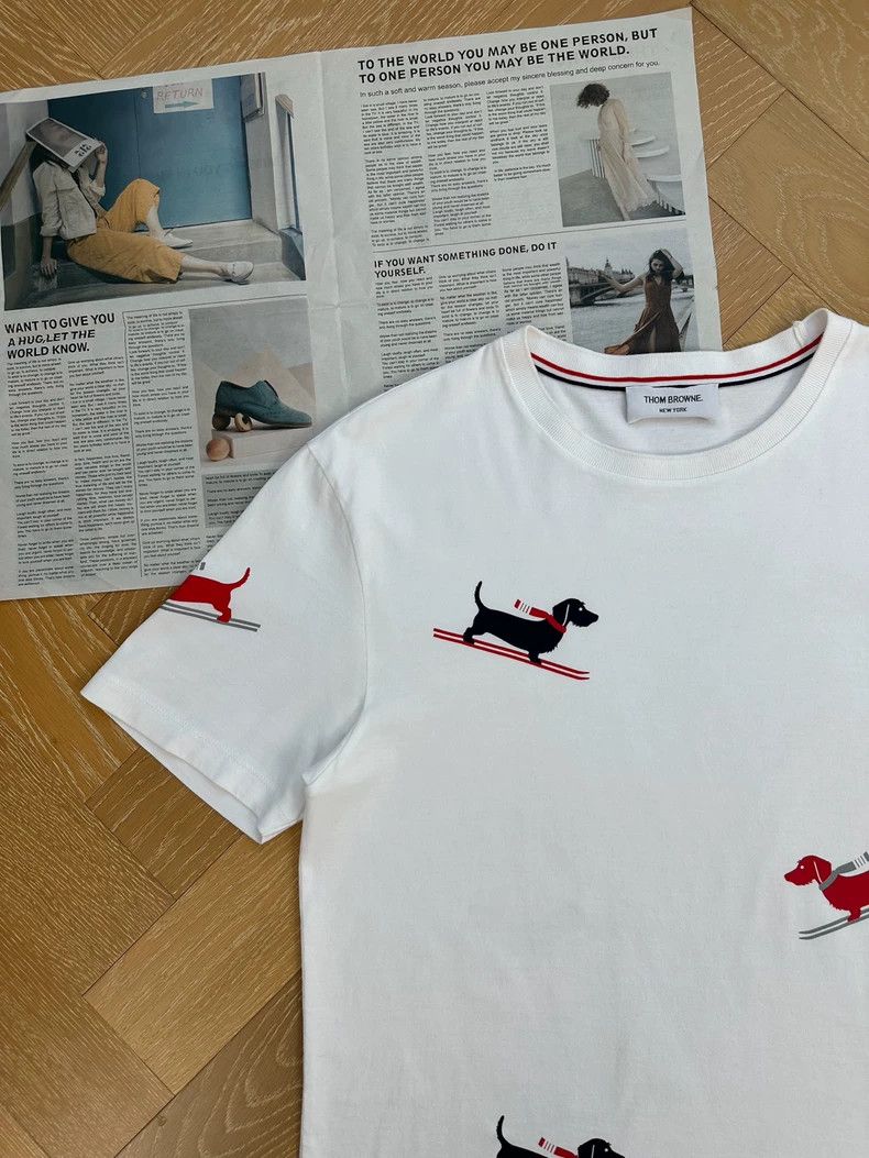 Thom Browne Thom Browne Dog print T-shirt Size US XL / EU 56 / 4 - 6 Thumbnail