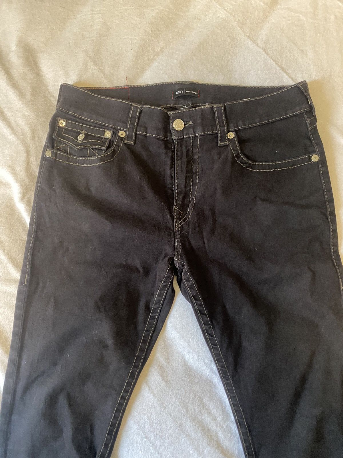 True Religion Ricky Big T relaxed straight jeans Size US 36 / EU 52 - 2 Thumbnail