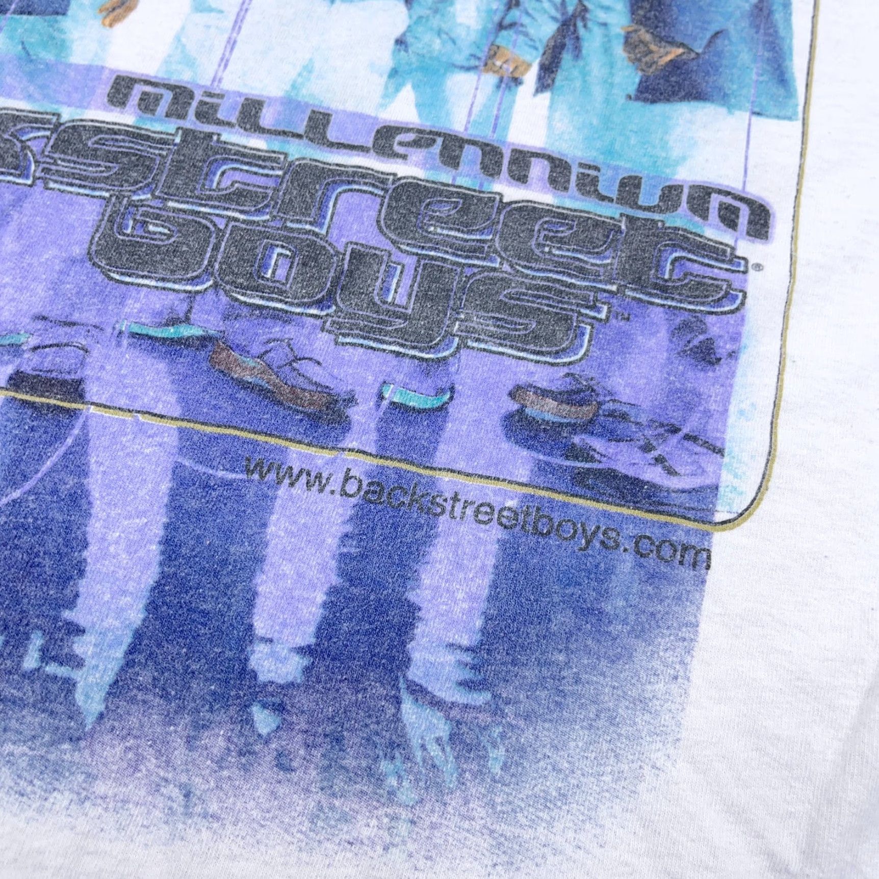 Tultex VINTAGE Backstreet Boys Shirt Men Large White Tultex Logo Graphic Print Band Tee Millennium Y2K Size US L / EU 52-54 / 3 - 5 Thumbnail