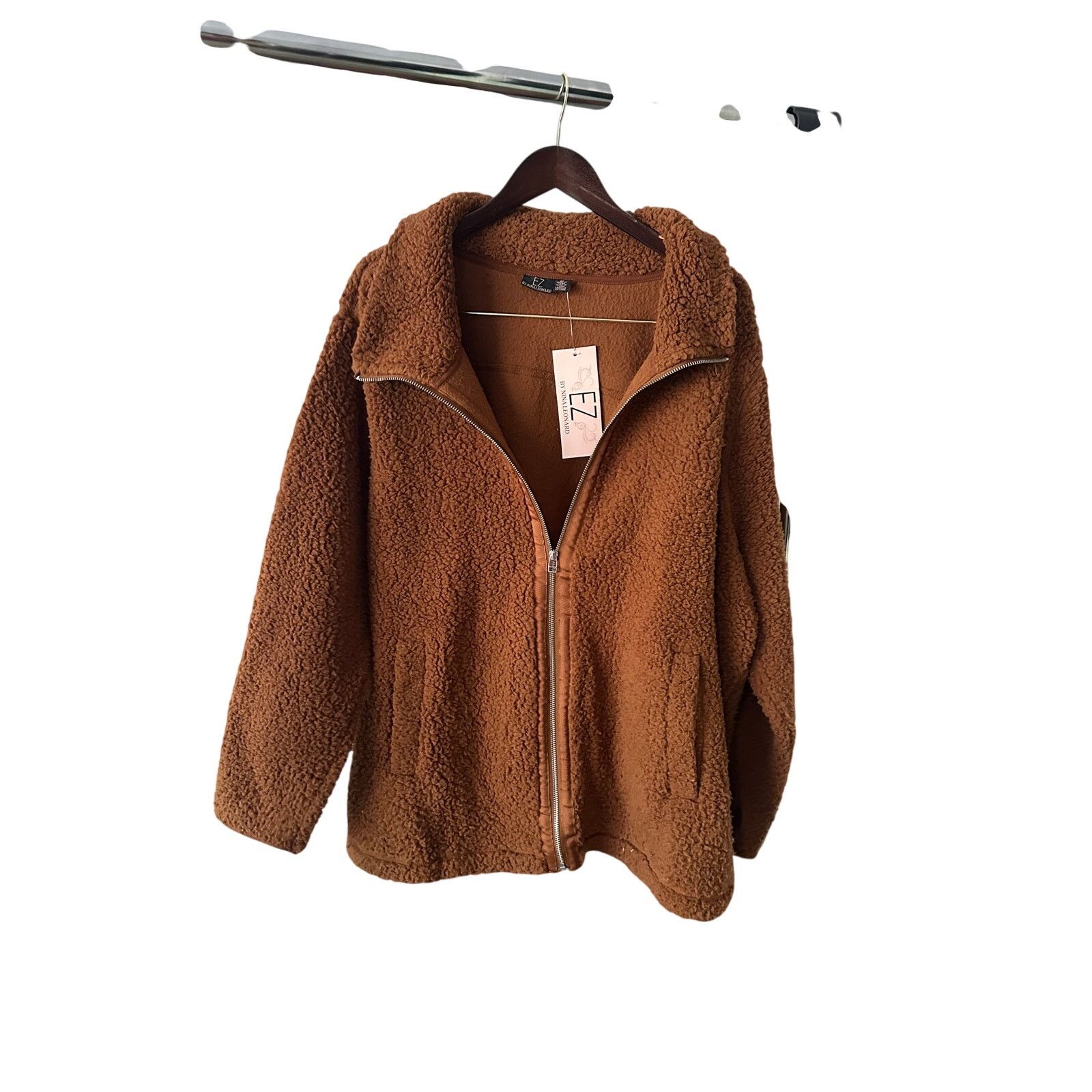 Other Brown Women's 3XL sherpa jacket Size 3XL / US 20-22 - 2 Thumbnail