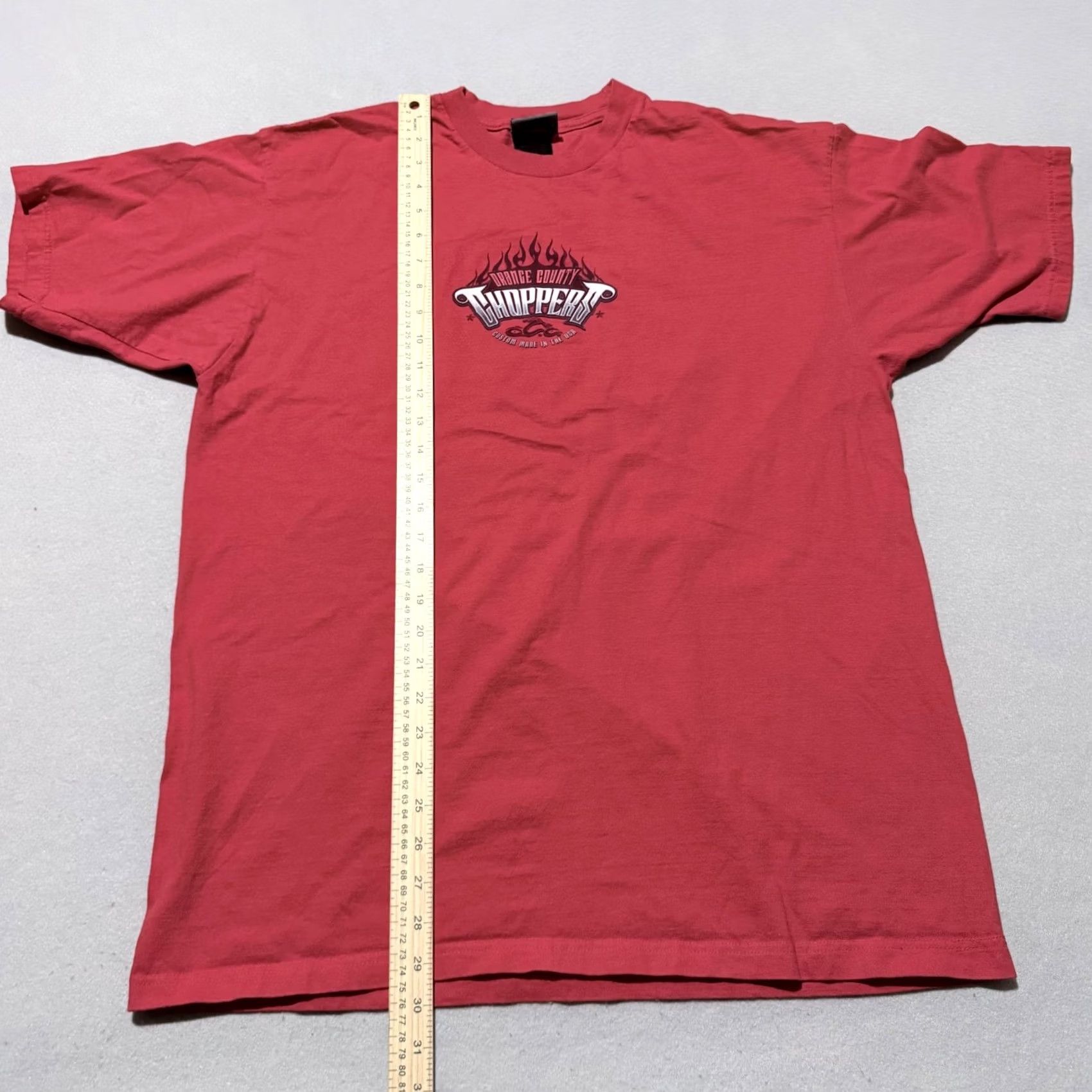 FRED VINTAGE OCC Orange County Choppers T-Shirt Men Red Graphic Short Sleeve XL Size US XL / EU 56 / 4 - 7 Thumbnail
