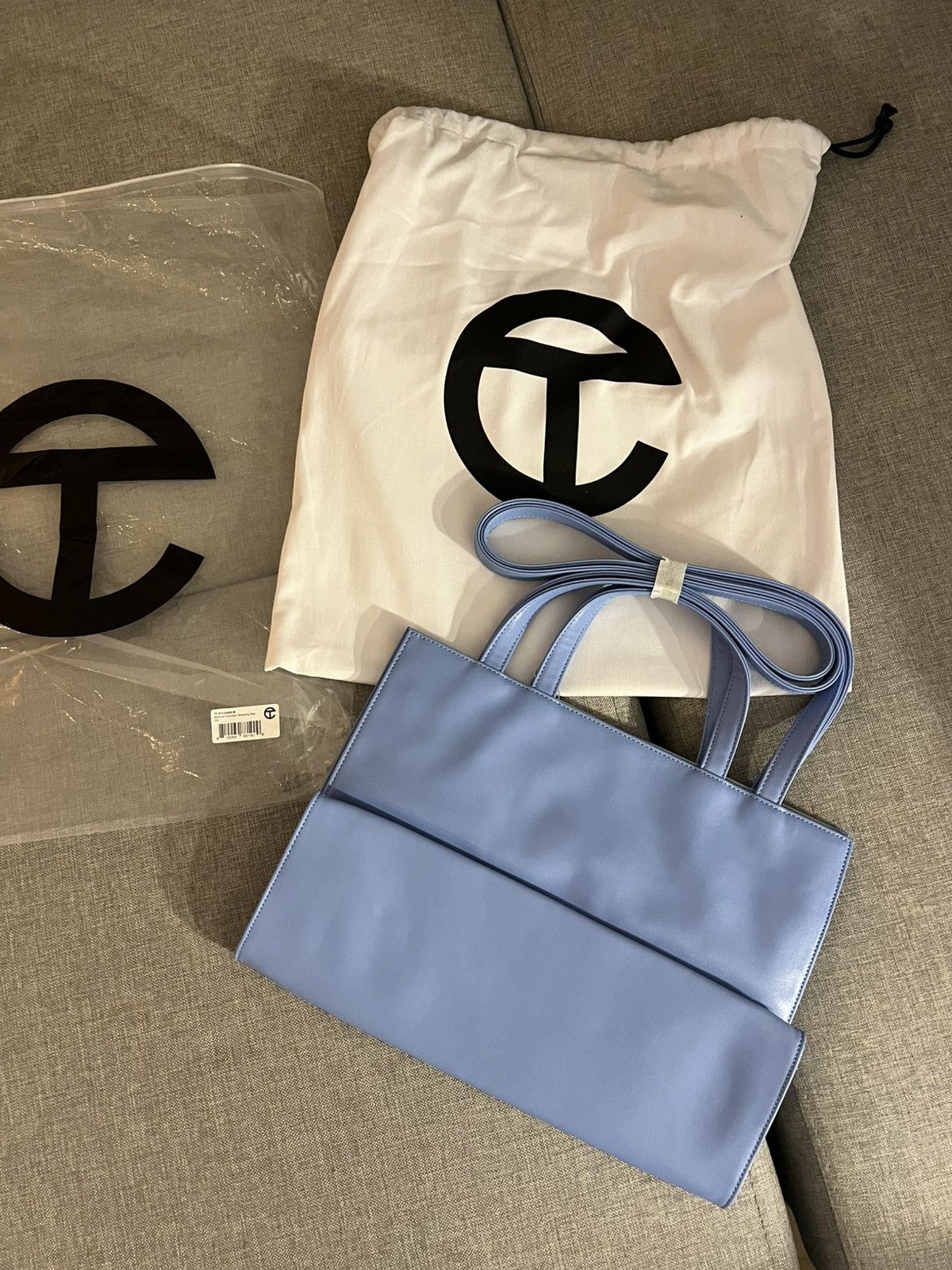 Telfar Telfar Shopping Bag Medium Cerulean Size ONE SIZE - 3 Thumbnail