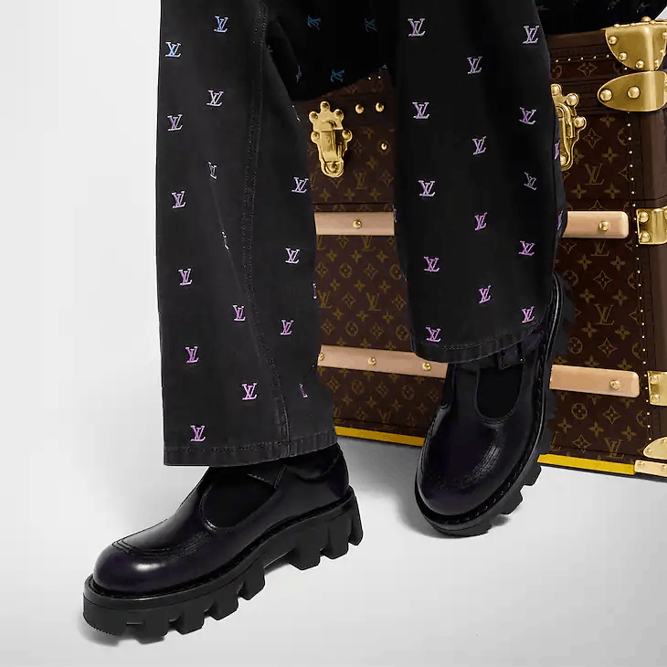 Louis Vuitton LV Checker Mary Janes Size US 10 / EU 43 - 7 Thumbnail