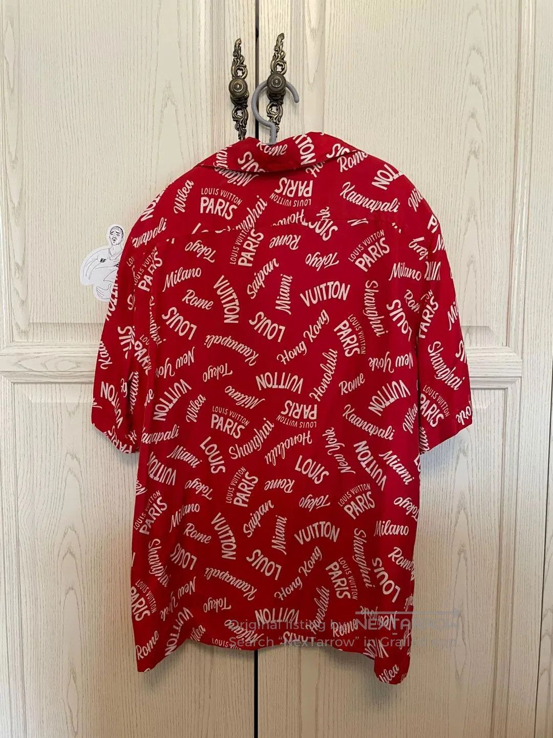 Louis Vuitton Louis Vuitton Red Hawaiian Short Sleeve Shirt. Size US M / EU 48-50 / 2 - 2 Thumbnail