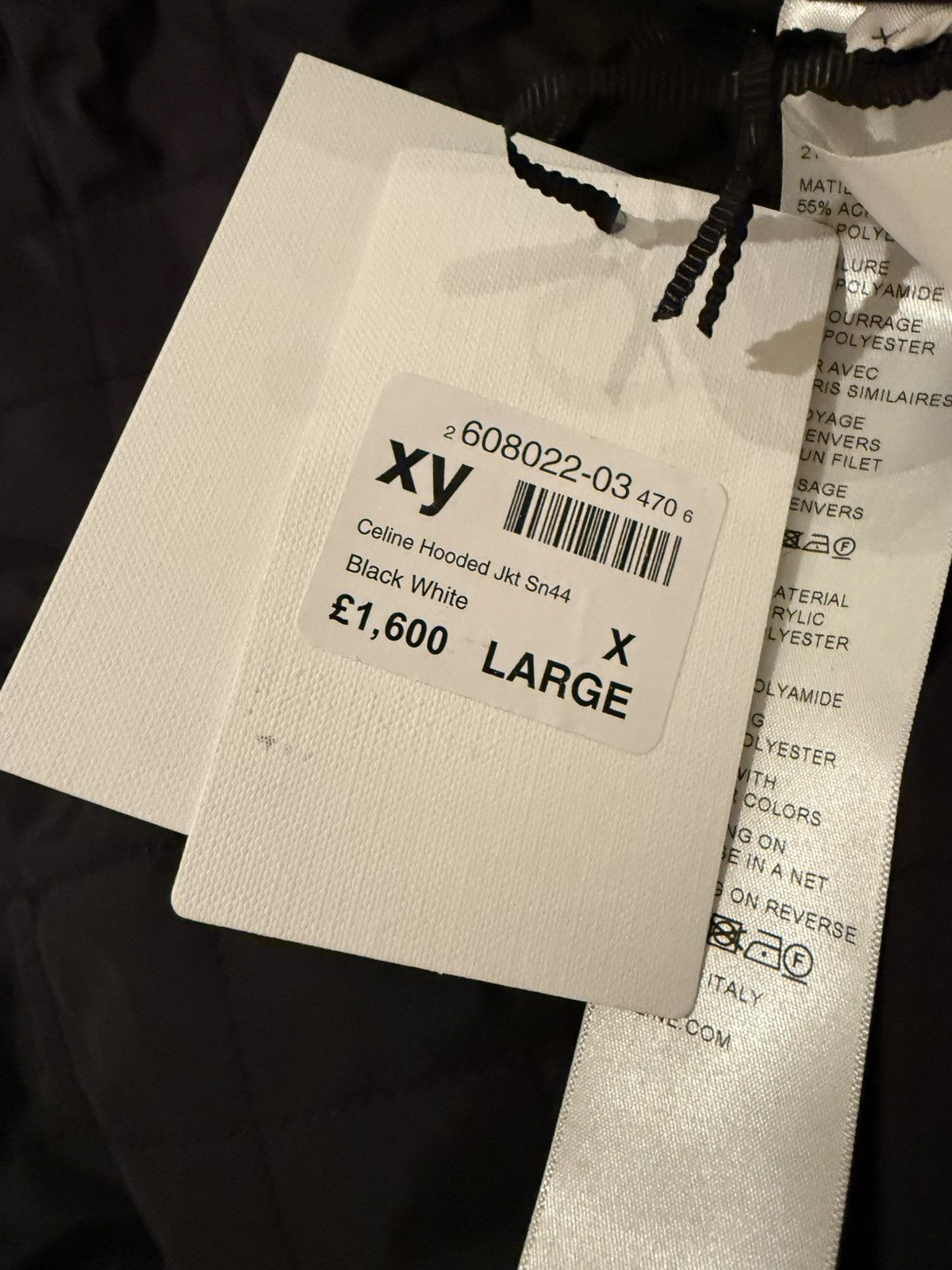 Celine $2.35k 🤑 FW24 Celine logo black fleece jacket Hedi grail XL Size US XL / EU 56 / 4 - 25 Thumbnail