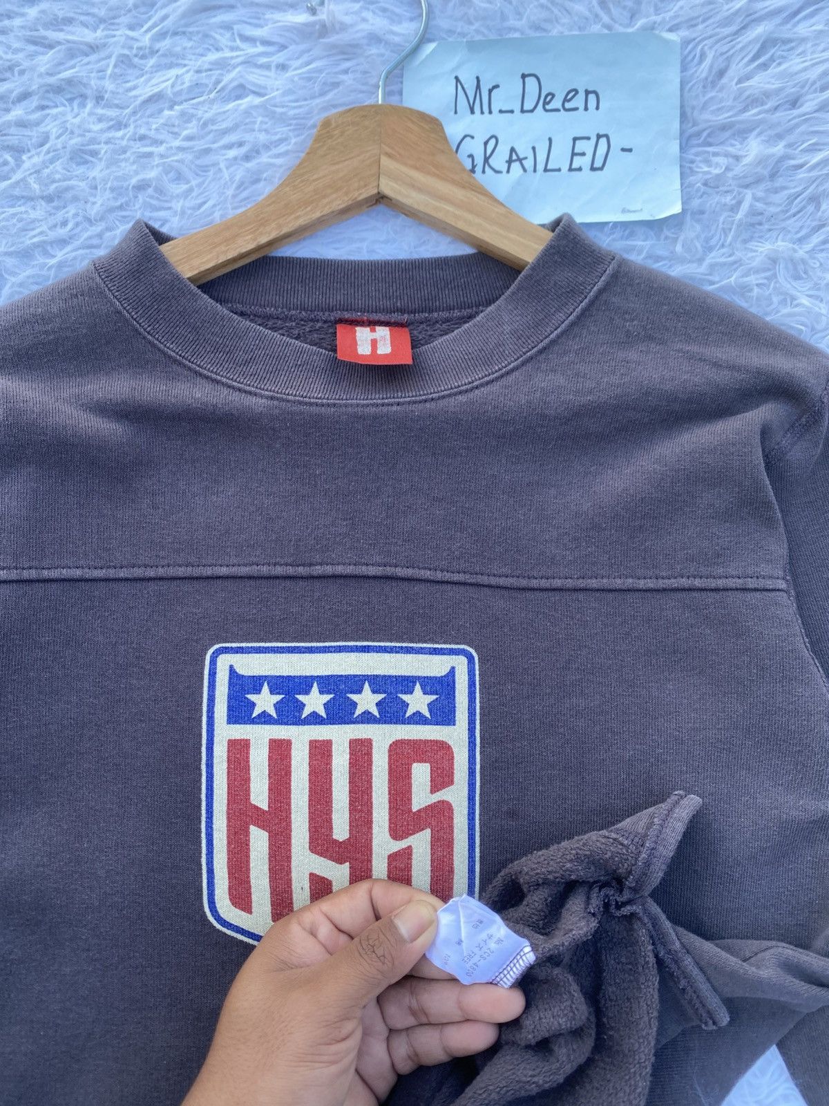 Hysteric Glamour Vintage Hysteric Glamour HYS US Logo Flag Longsleeve Shirt Size US S / EU 44-46 / 1 - 11 Thumbnail