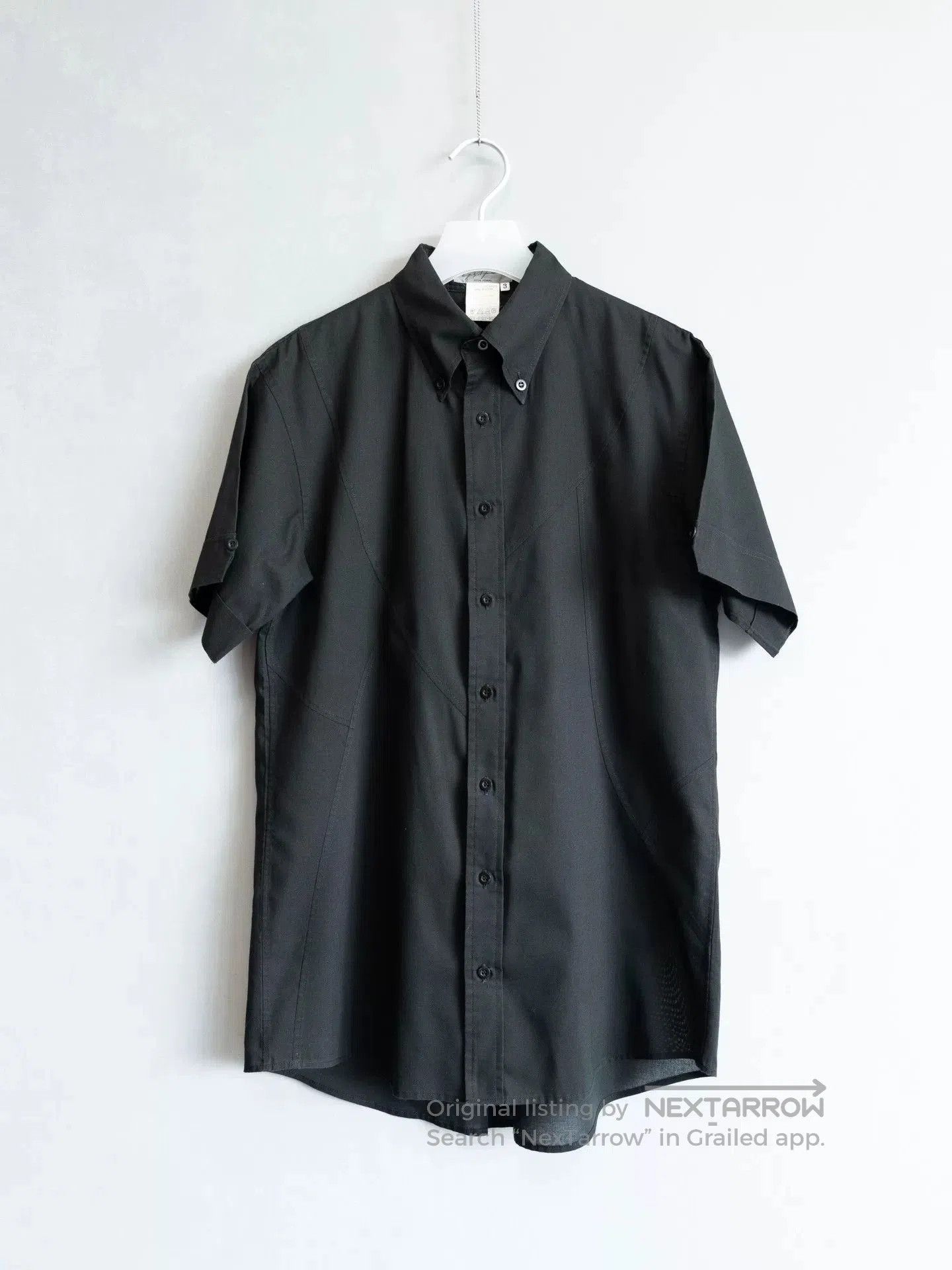 Yohji Yamamoto Yohji Yamamoto Black Short Sleeve Shirt. Size US M / EU 48-50 / 2 - 1 Thumbnail