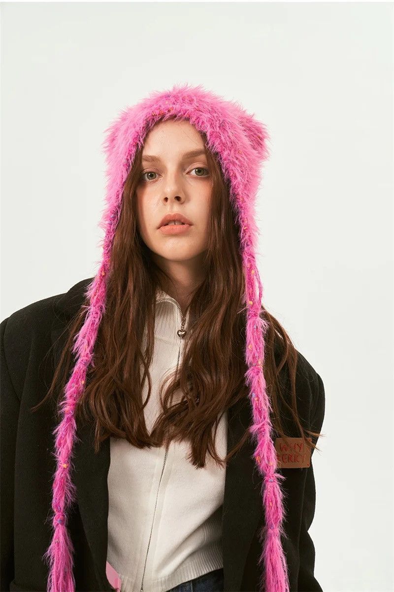 Designer × Japanese Brand Designer Fashion Fluffy Teddy Bear Hat Balaclava Size ONE SIZE - 2 Thumbnail