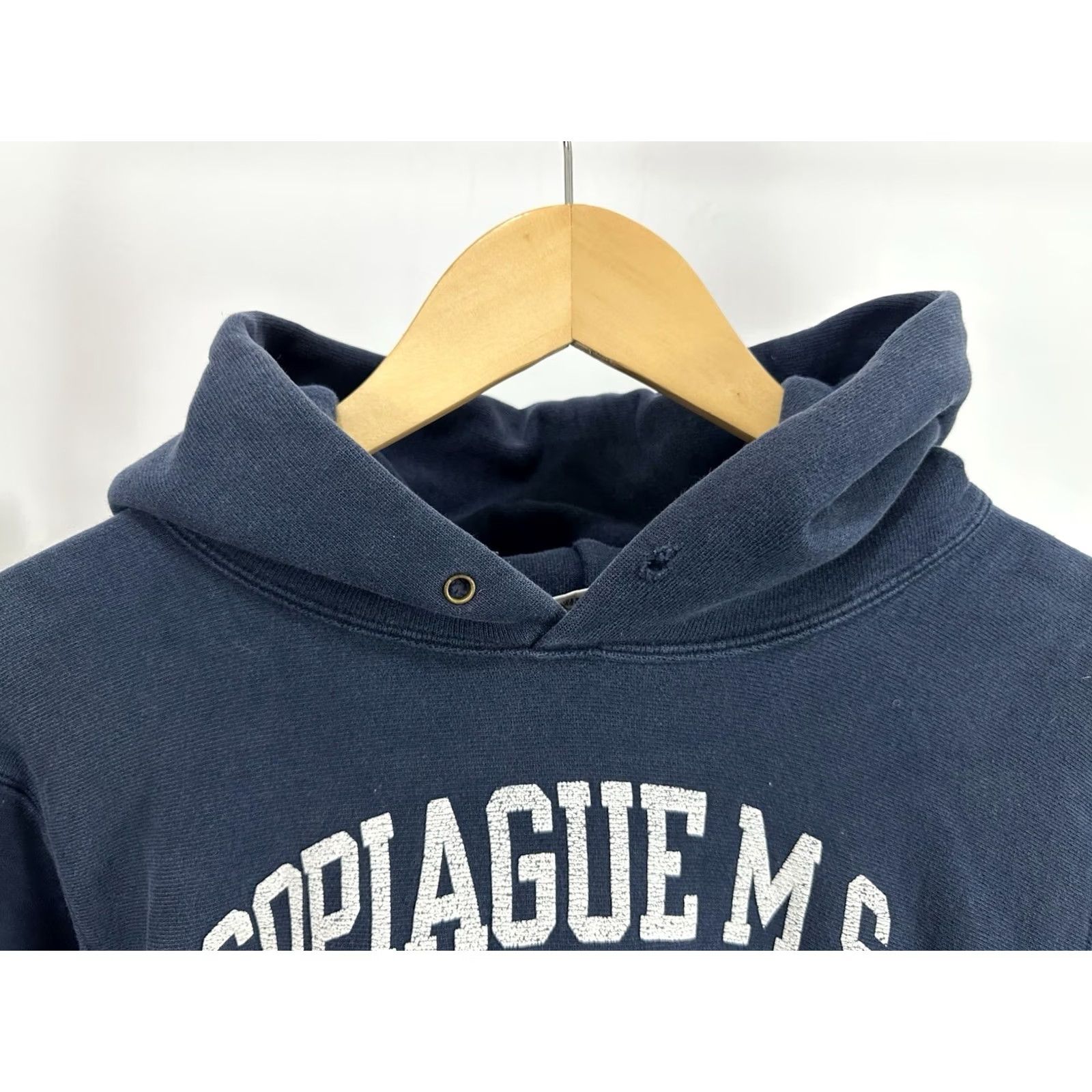 Champion VTG 90s Copiague MS Cross Country Champion Champion Hoodie Sweatshirt Size M Blue Mens Pullover Size US M / EU 48-50 / 2 - 5 Thumbnail