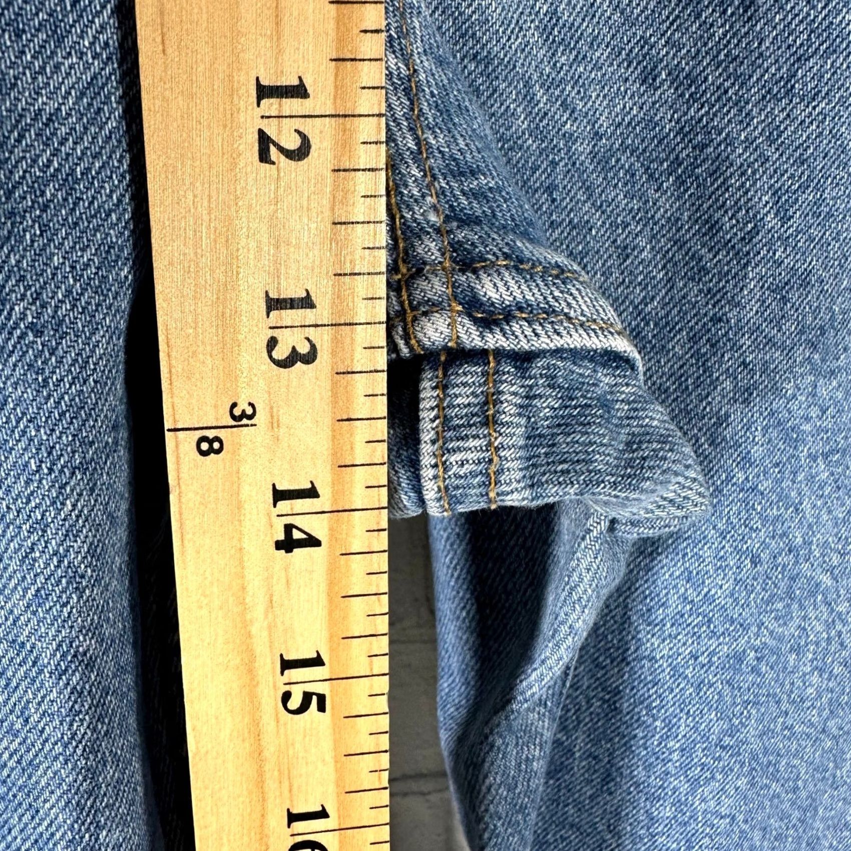 Levi's Levi's 505 Regular Fit Straight Leg Jeans Mens 40x30 Medium Wash Blue Denim Size US 40 / EU 56 - 3 Thumbnail