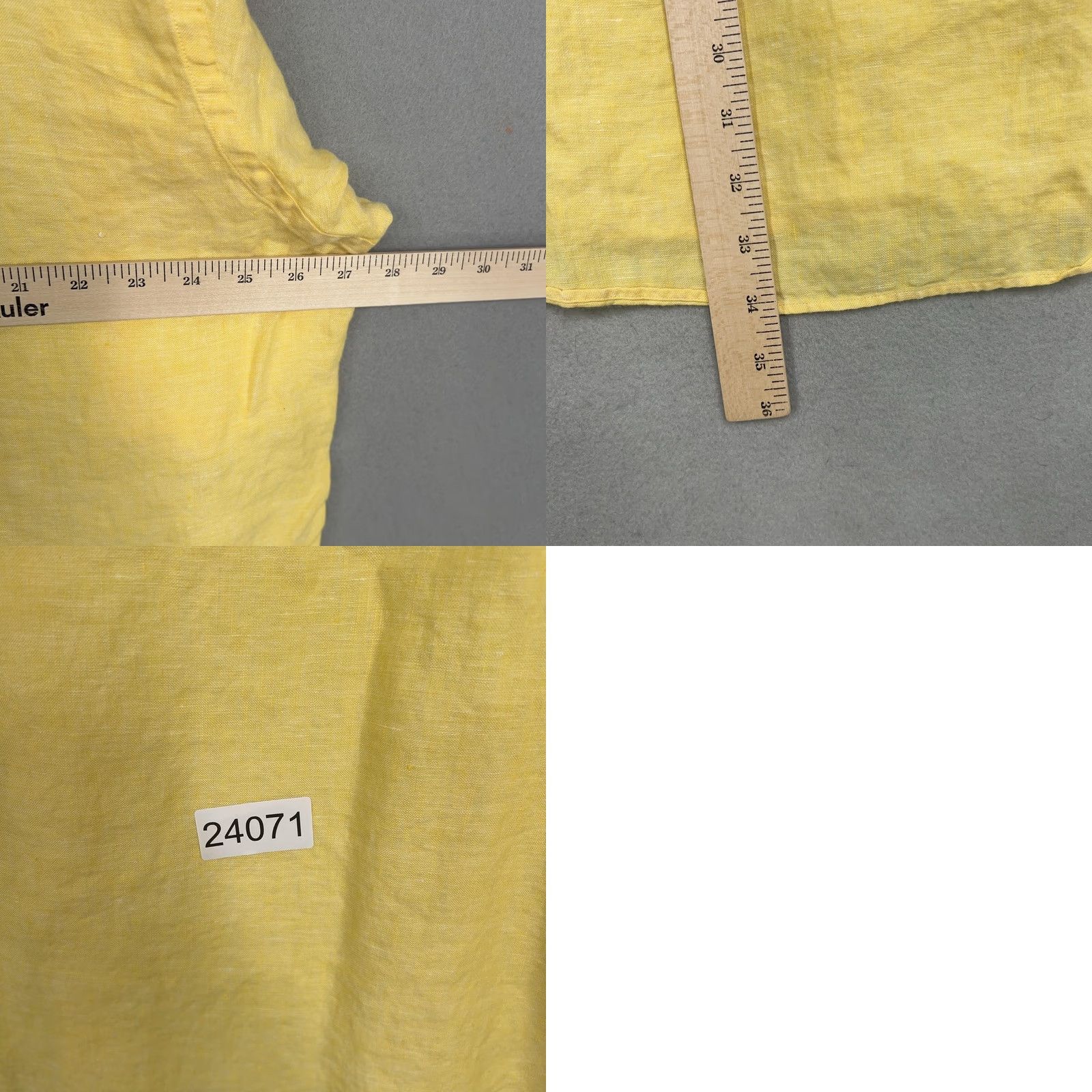 Brooks Brothers VINTAGE Brooks Brothers Shirt Mens XL Yellow Linen 346 Resort Vacation Coastal Preppy 90s Size US XL / EU 56 / 4 - 8 Thumbnail