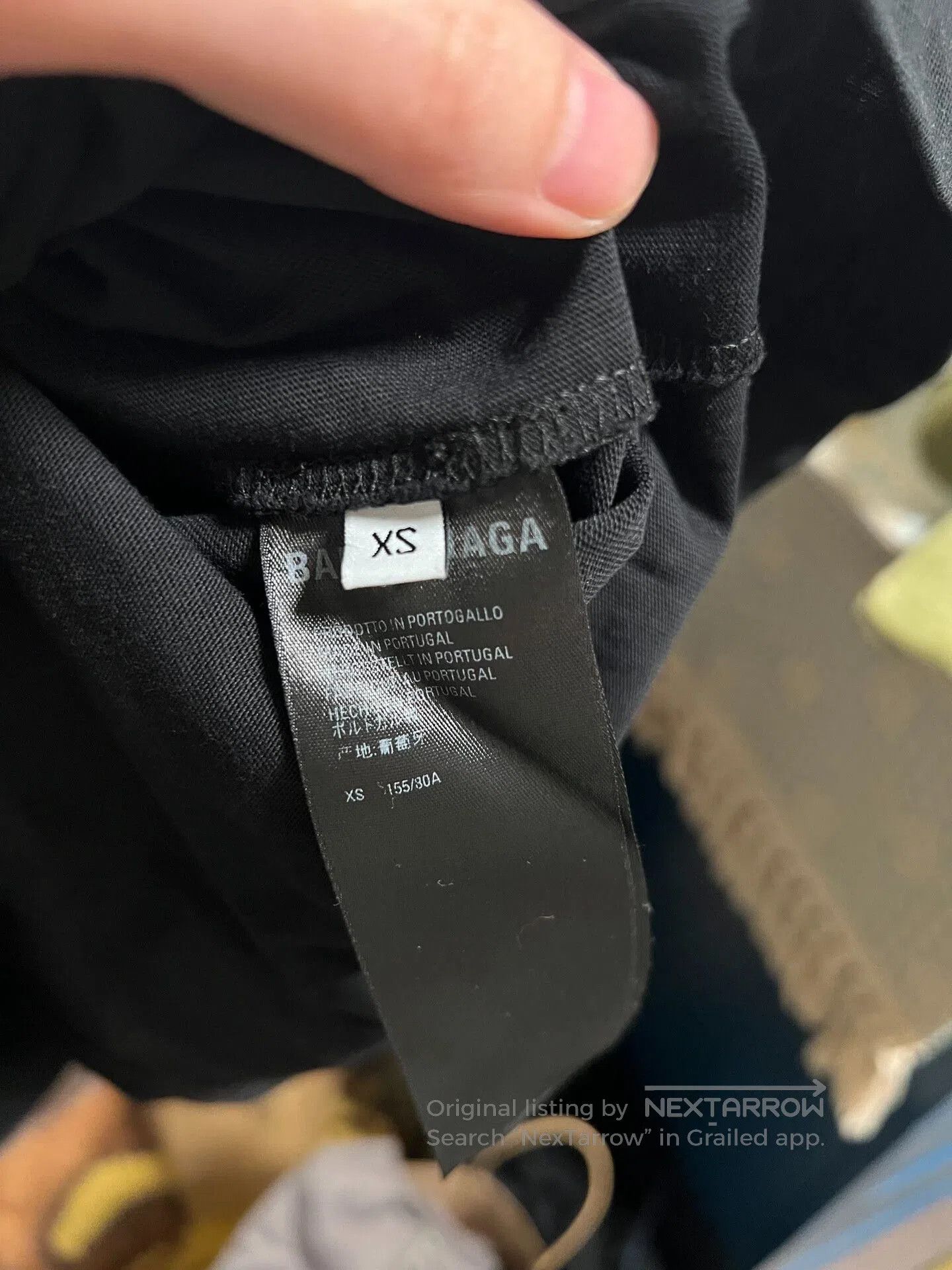 Balenciaga balenciaga black logo long sleeve t-shirt. Size US XS / EU 42 / 0 - 5 Thumbnail