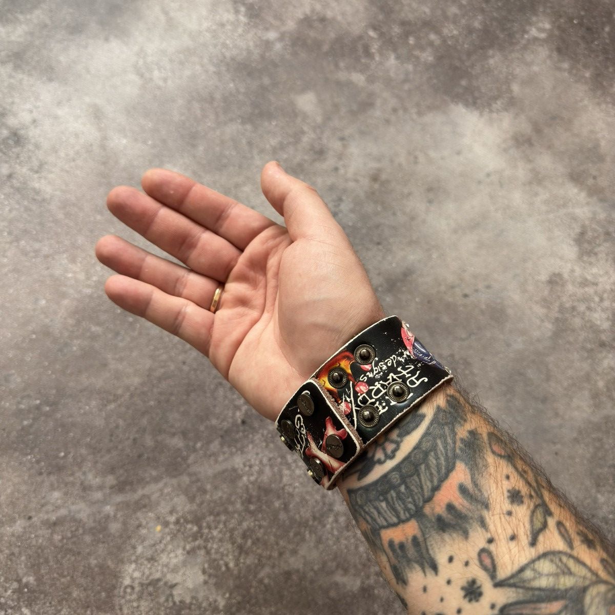 Christian Audigier × Ed Hardy Ed hardy by Christian Audigier Leather Bracelet Size ONE SIZE - 3 Thumbnail