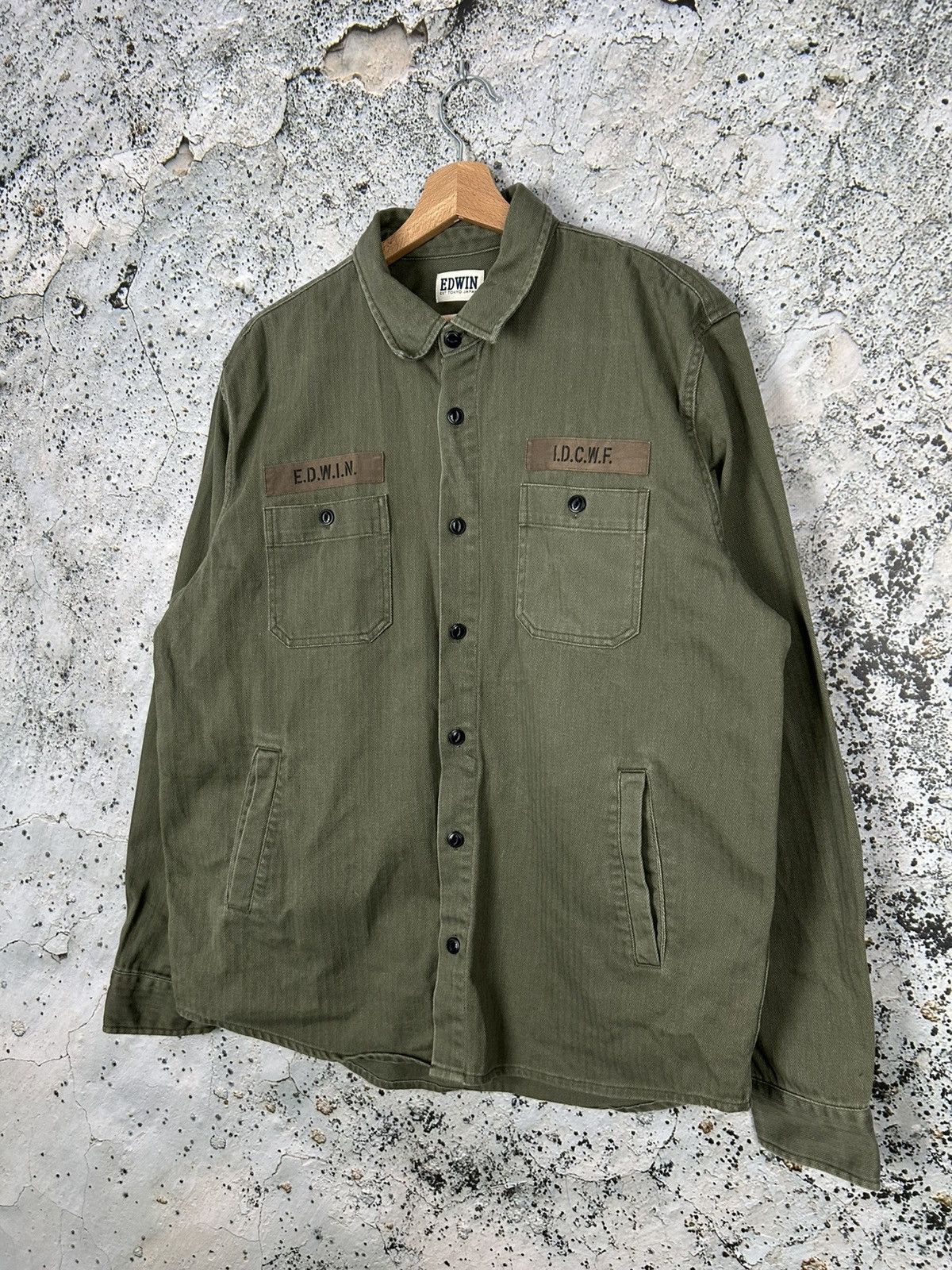 Edwin Edwin Tokyo Japanese Military Shirt Avant Garde Grunge Size US L / EU 52-54 / 3 - 2 Thumbnail