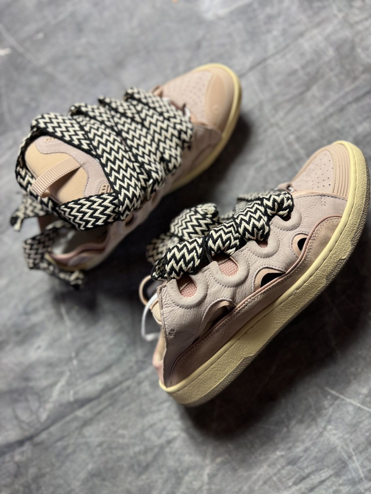 Lanvin Lanvin Curb Mule Sneakers in Pink Size US 13 / EU 46 - 2 Thumbnail