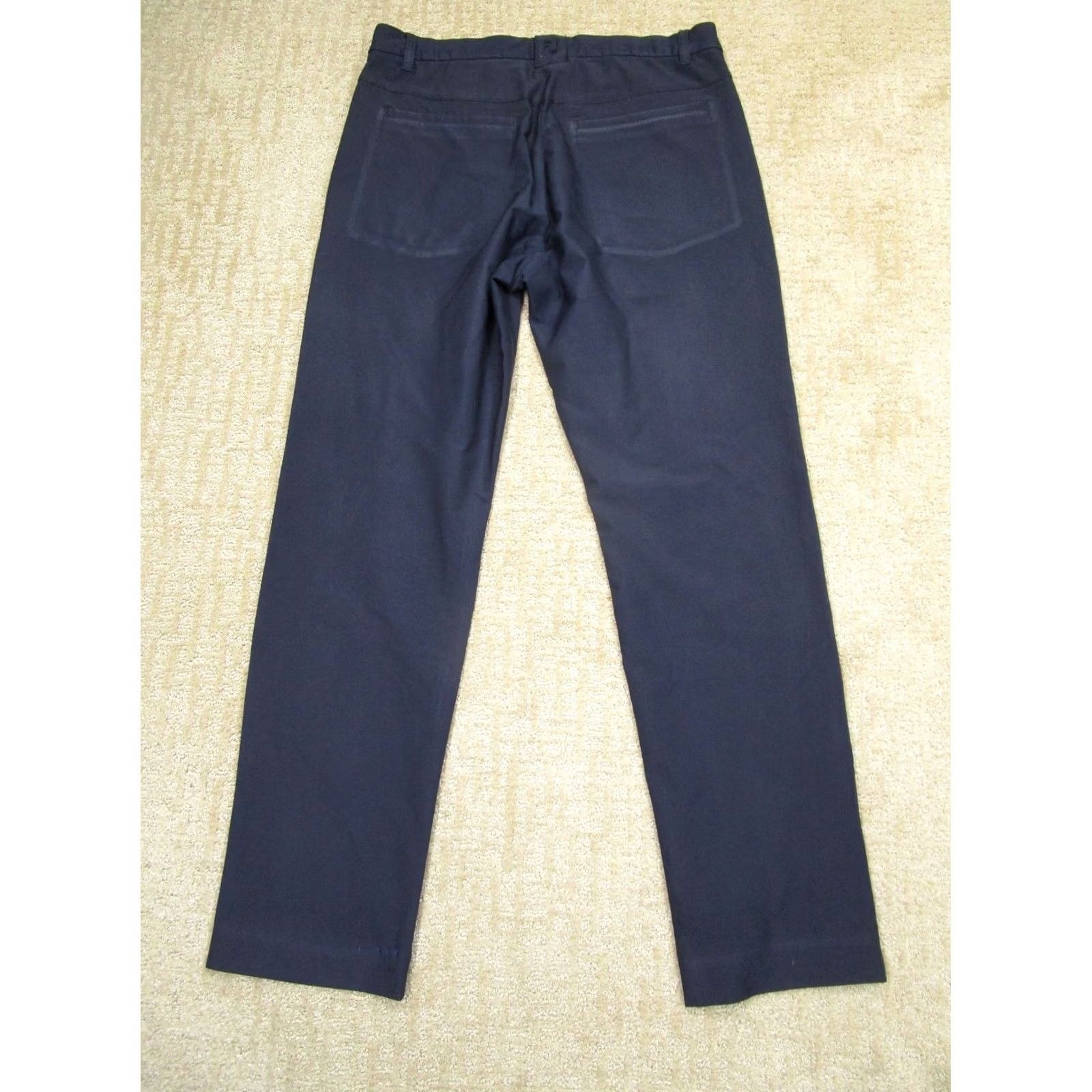 Footjoy FootJoy Pants Men 33x30 Blue Chino Golf Performance Relaxed Straight Front Pockets Logo Casual Sports 33 in Regular Color: Blue Mens Size US 33 - 4 Thumbnail
