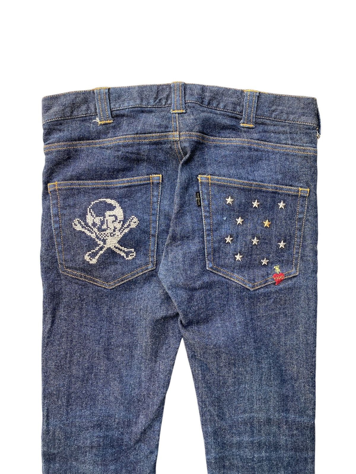 14th Addiction × Japanese Brand × Tornado Mart 2000s ARMED Japan Skull,love , cross and star pants Size US 31 - 1 Thumbnail