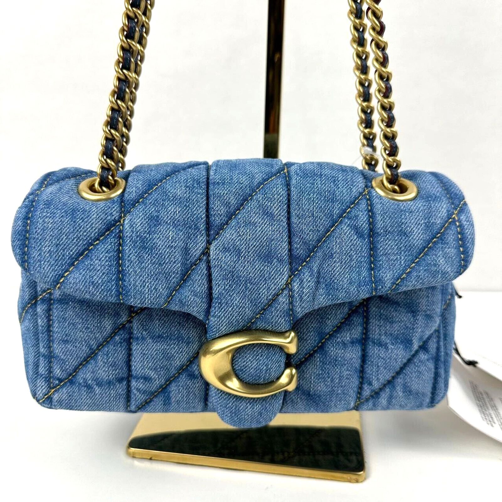 Coach Coach Tabby CR701 Denim Brass/Indigo Shoulder Bag 20 Size ONE SIZE - 5 Thumbnail