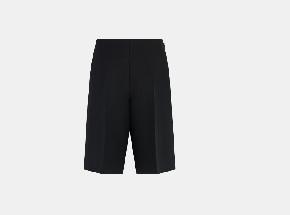 image of Dior O1W1Db10224 Bermuda Shorts In Black, Women's (Size 32)