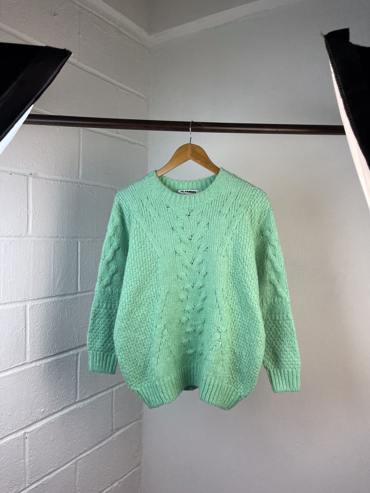 Jil Sander × Raf Simons 2009 JIL SANDER CABLE KNIT SWEATER Size US M / EU 48-50 / 2 - 6 Thumbnail