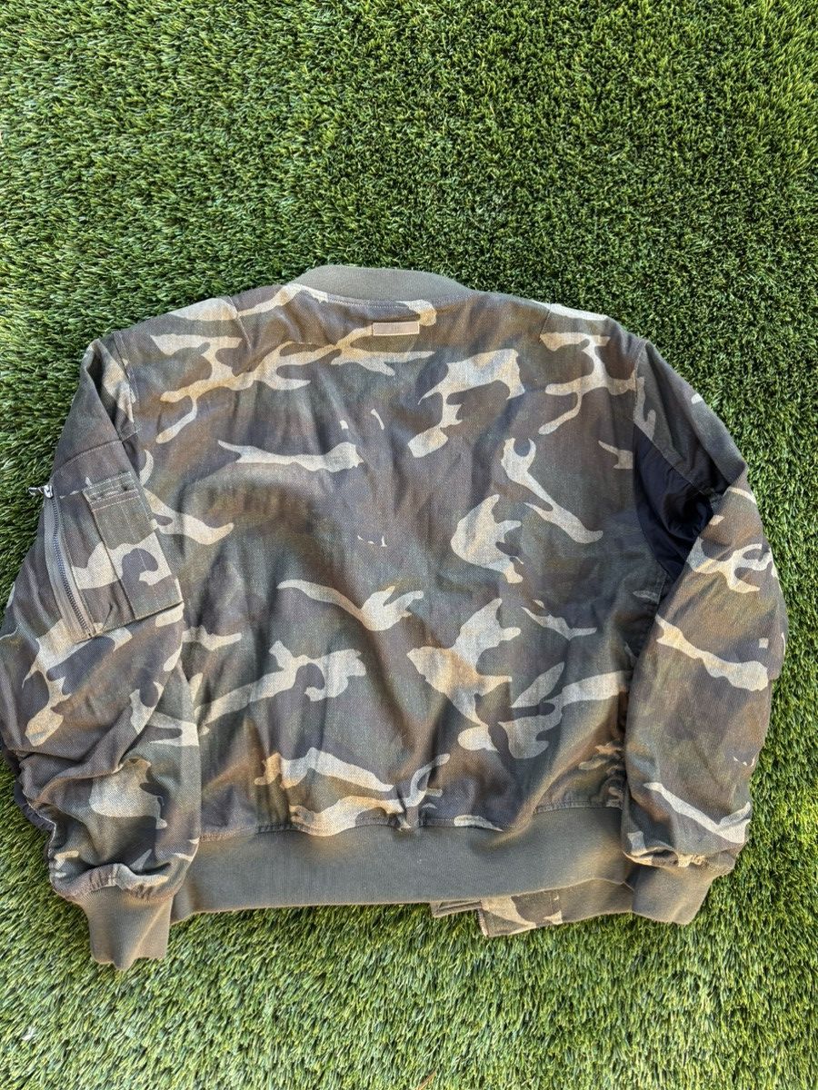 Richie Le Collection Bomber Flight Jacket Vintage Camo Size US S / EU 44-46 / 1 - 4 Thumbnail