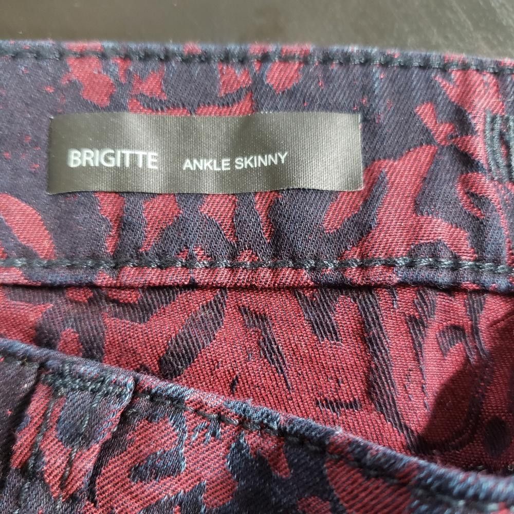 Designer CT685 Kut from the Kloth Ladies Red & black Floral Jean 12 Size 34" / US 12 / IT 48 - 5 Thumbnail