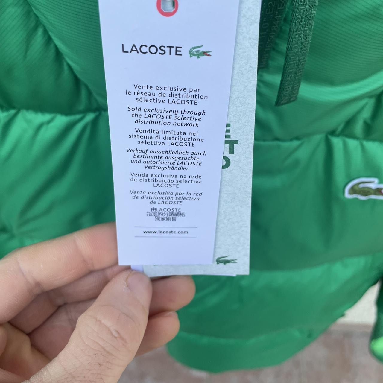 Lacoste Green Lacoste down jacket Size US M / EU 48-50 / 2 - 4 Thumbnail