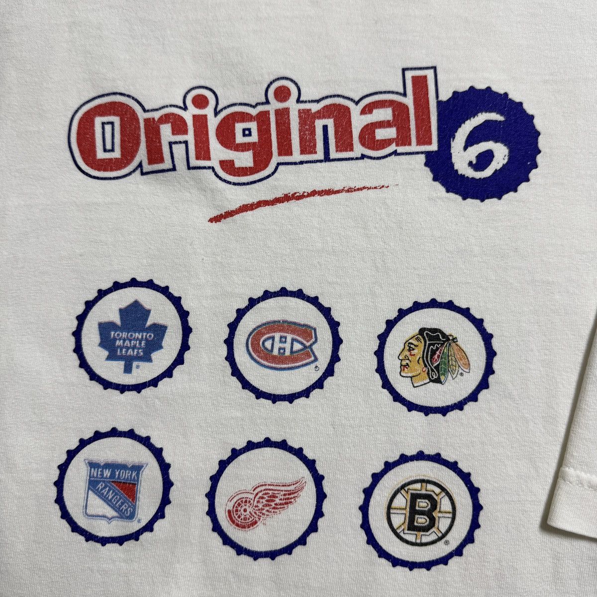 NHL 2002 NHL The Original SIX 24 more teams sport tee Y2K 00s Size US XL / EU 56 / 4 - 4 Thumbnail