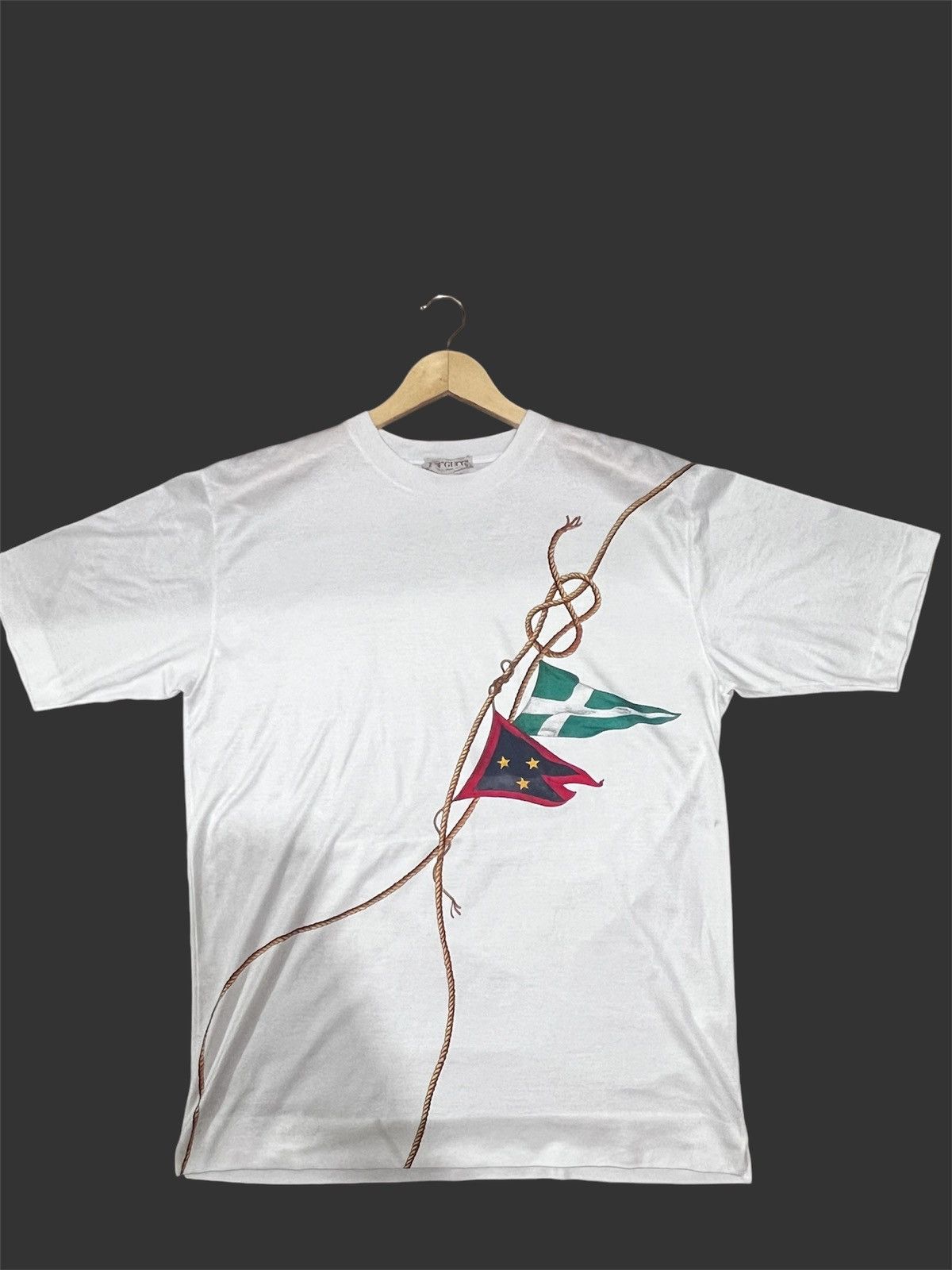 Designer × Gucci × Vintage Vintage T-shirt GUCCI 80s Nautical Size US M / EU 48-50 / 2 - 1 Thumbnail