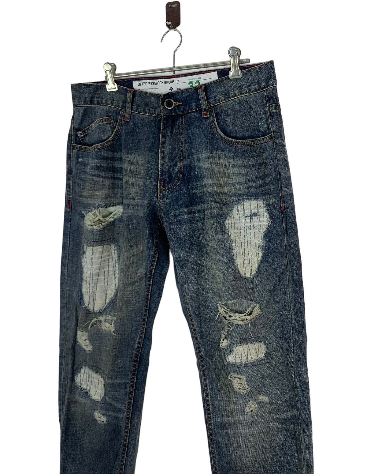 LRG VINTAGE LIFTED RESEARCH GROUP LRG DISTRESSED JEANS Size US 33 - 4 Thumbnail