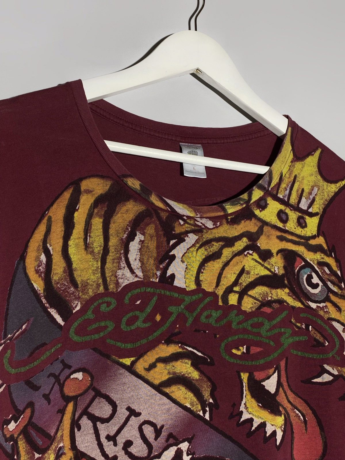Ed Hardy × Vintage Vintage Ed Hardy Japanese y2k streetwear rare print t-shirt Size US L / EU 52-54 / 3 - 2 Thumbnail