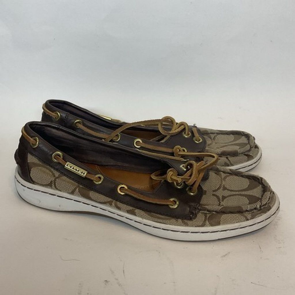 Coach Coach Richelle Topsider Brown Flats Boat Shoes Women 7B Size US 7 / IT 37 - 7 Thumbnail