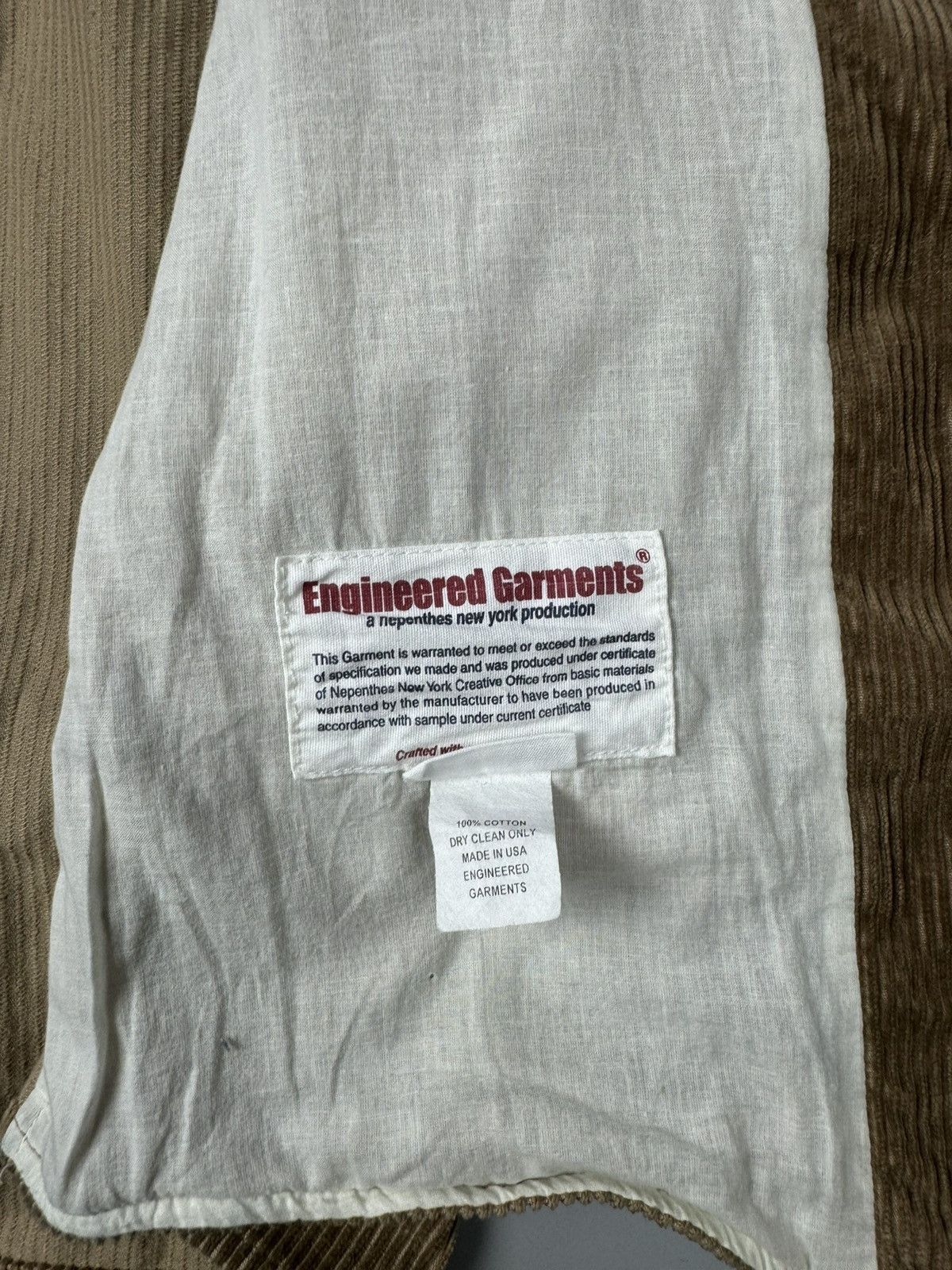 Engineered Garments Engineered Garments Corduroy Vest size M made in USA Size US M / EU 48-50 / 2 - 8 Thumbnail