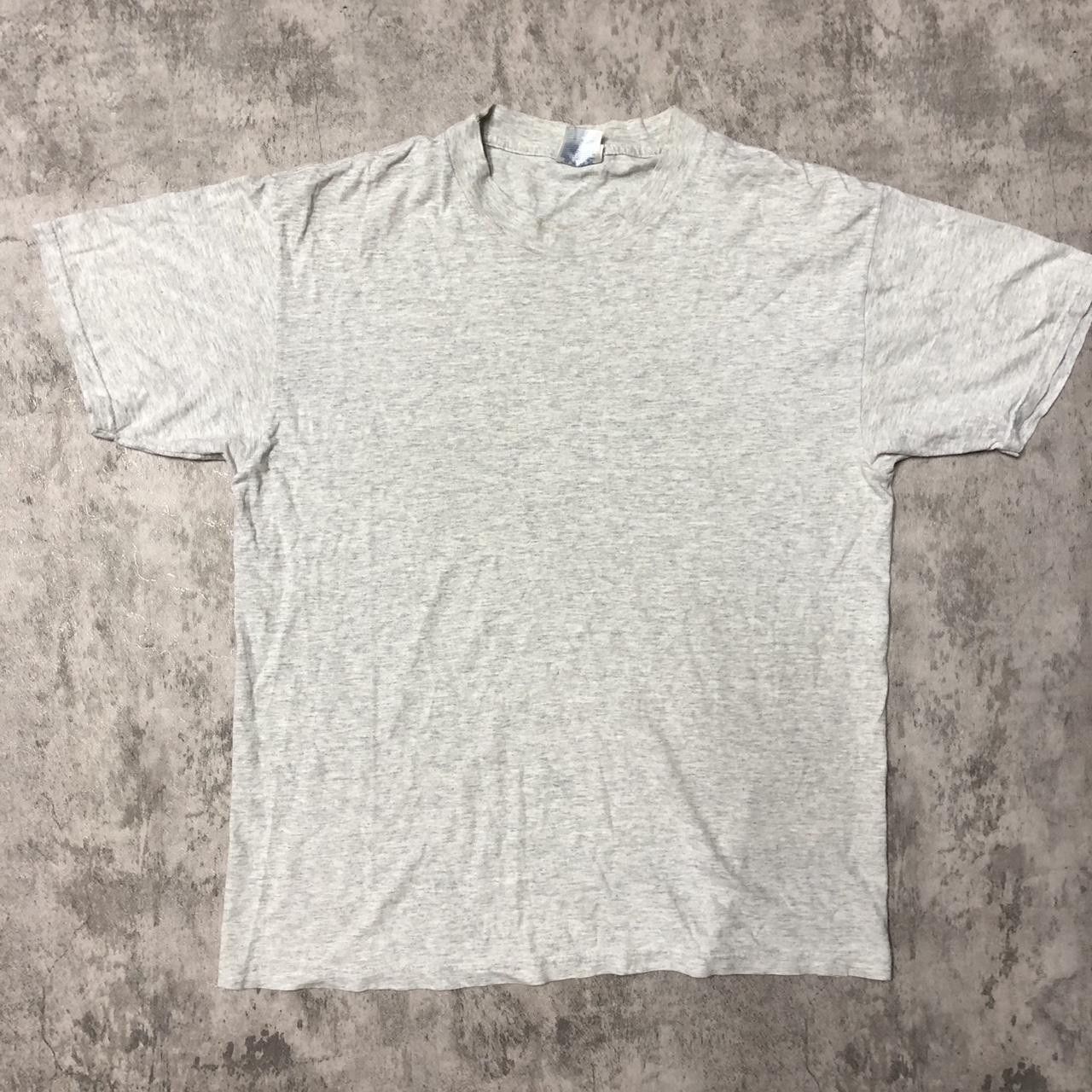 Other Grey vintage 90s single stitch cotton t-shirt clothing Size US L / EU 52-54 / 3 - 1 Thumbnail